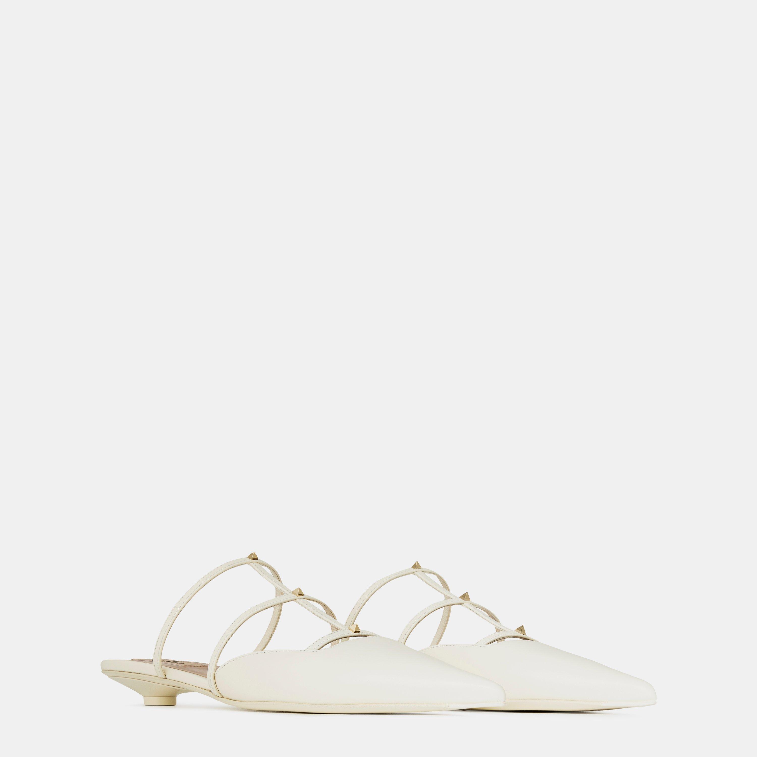 Ivory - Valentino Garavani - Rockstud Wispy Mules - 4