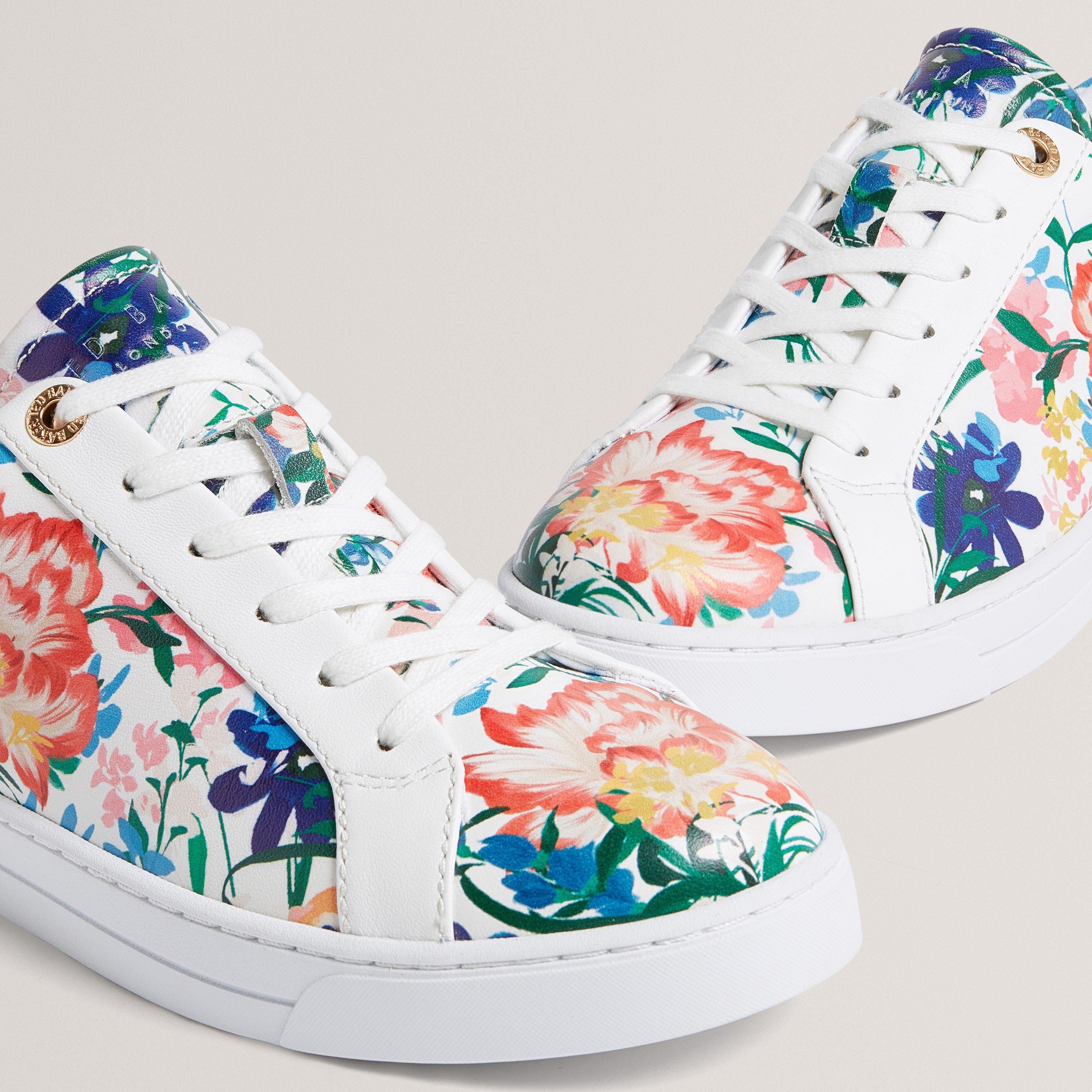 White - Ted Baker - Ted Printed Trainer - 2