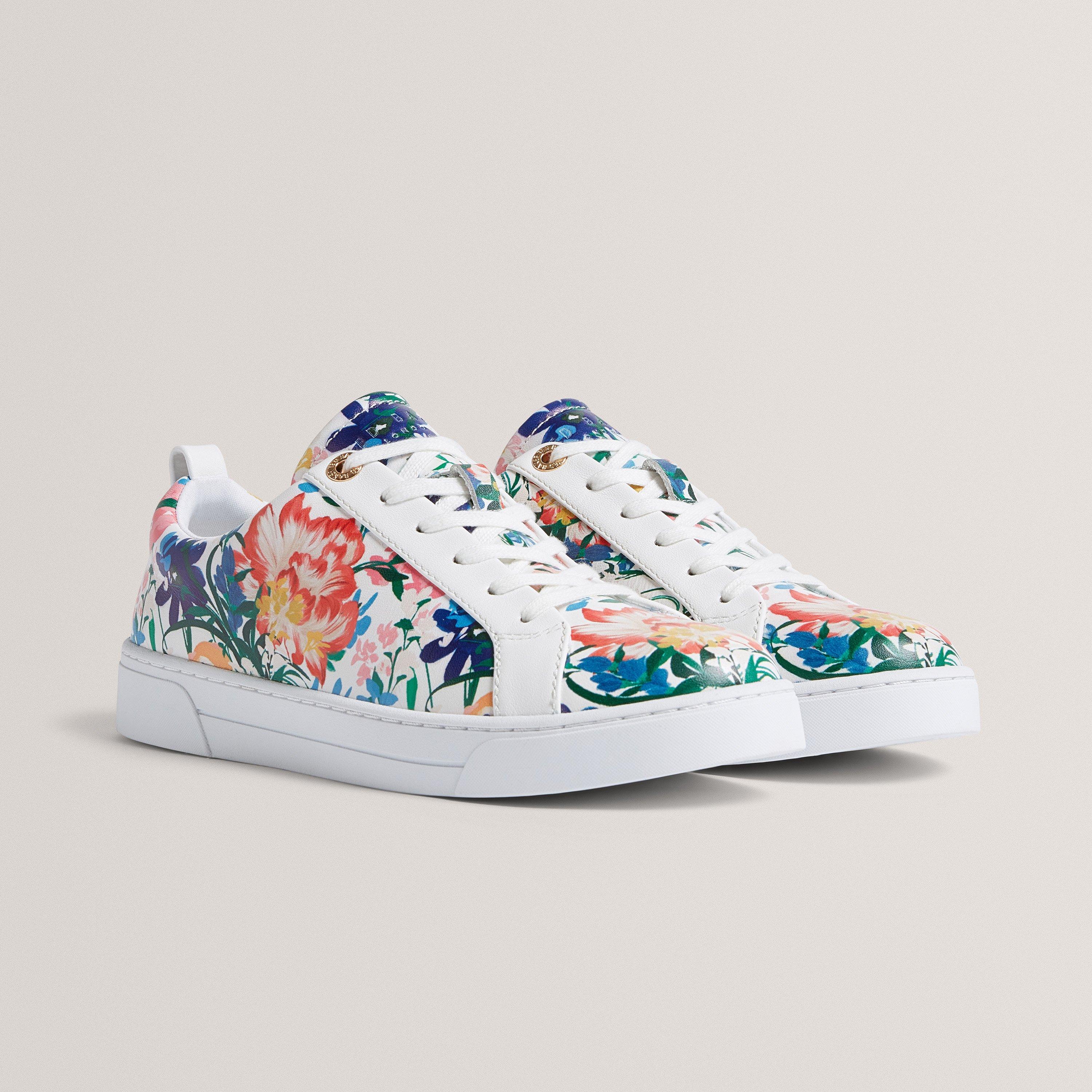 White - Ted Baker - Ted Printed Trainer - 3