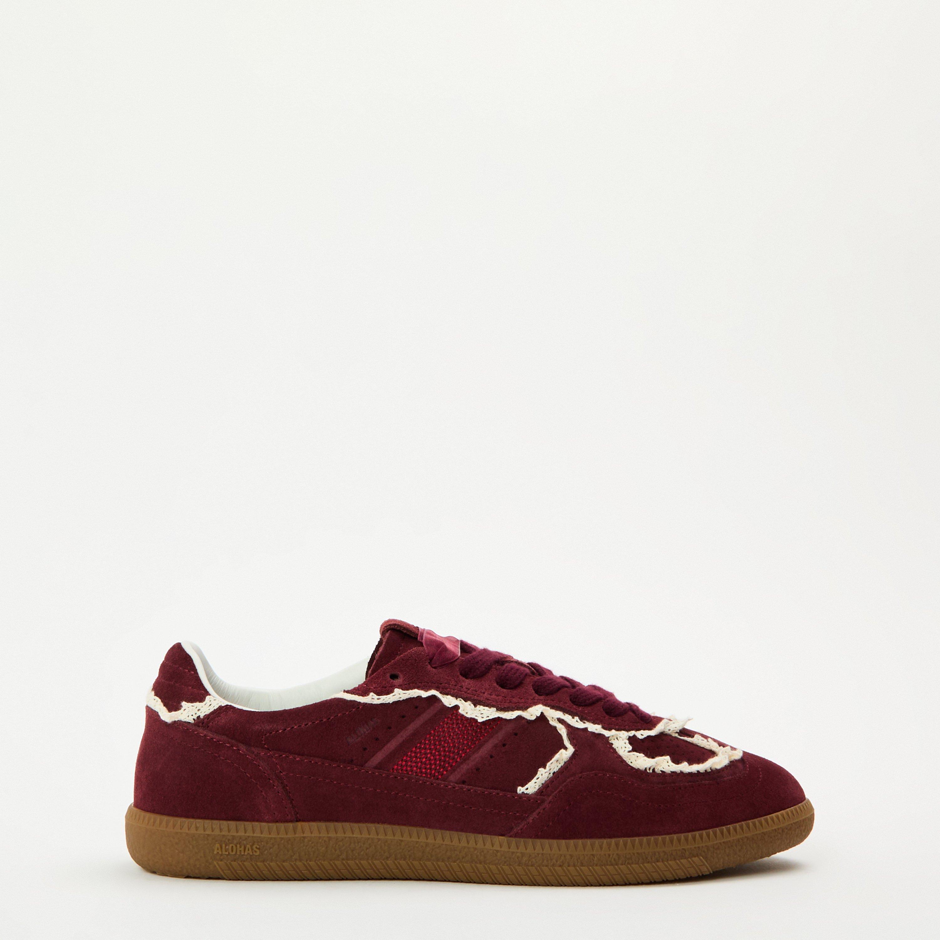 Burgundy - Alohas - Women's Low-Top Trainers - 1