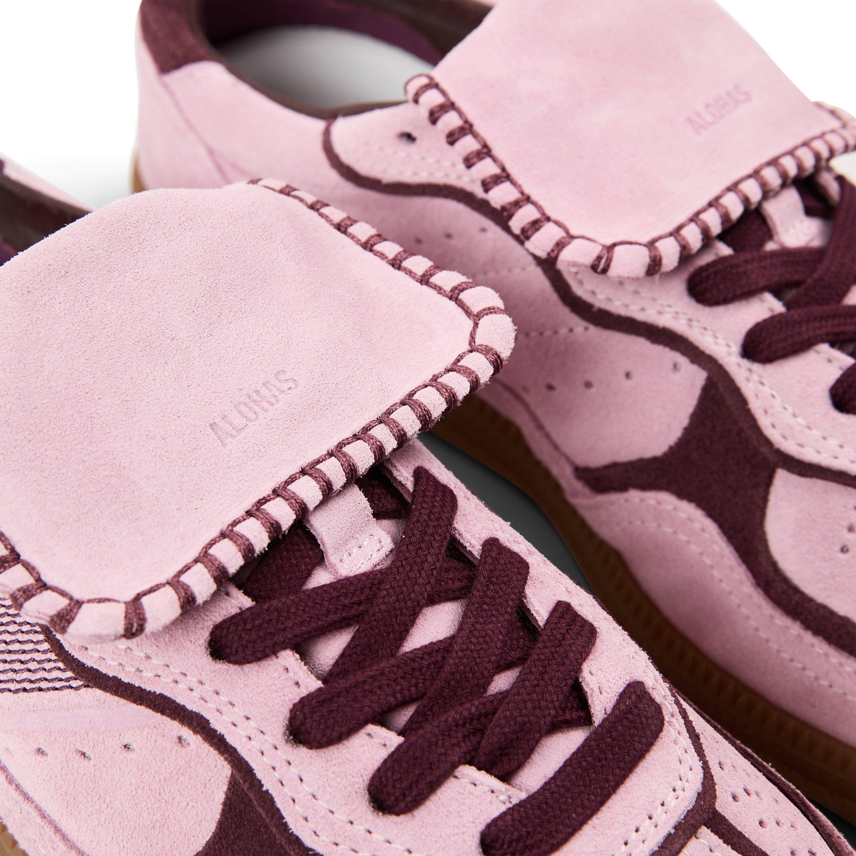 Pink Suede - Alohas - Women's Low-Top Trainers - 4