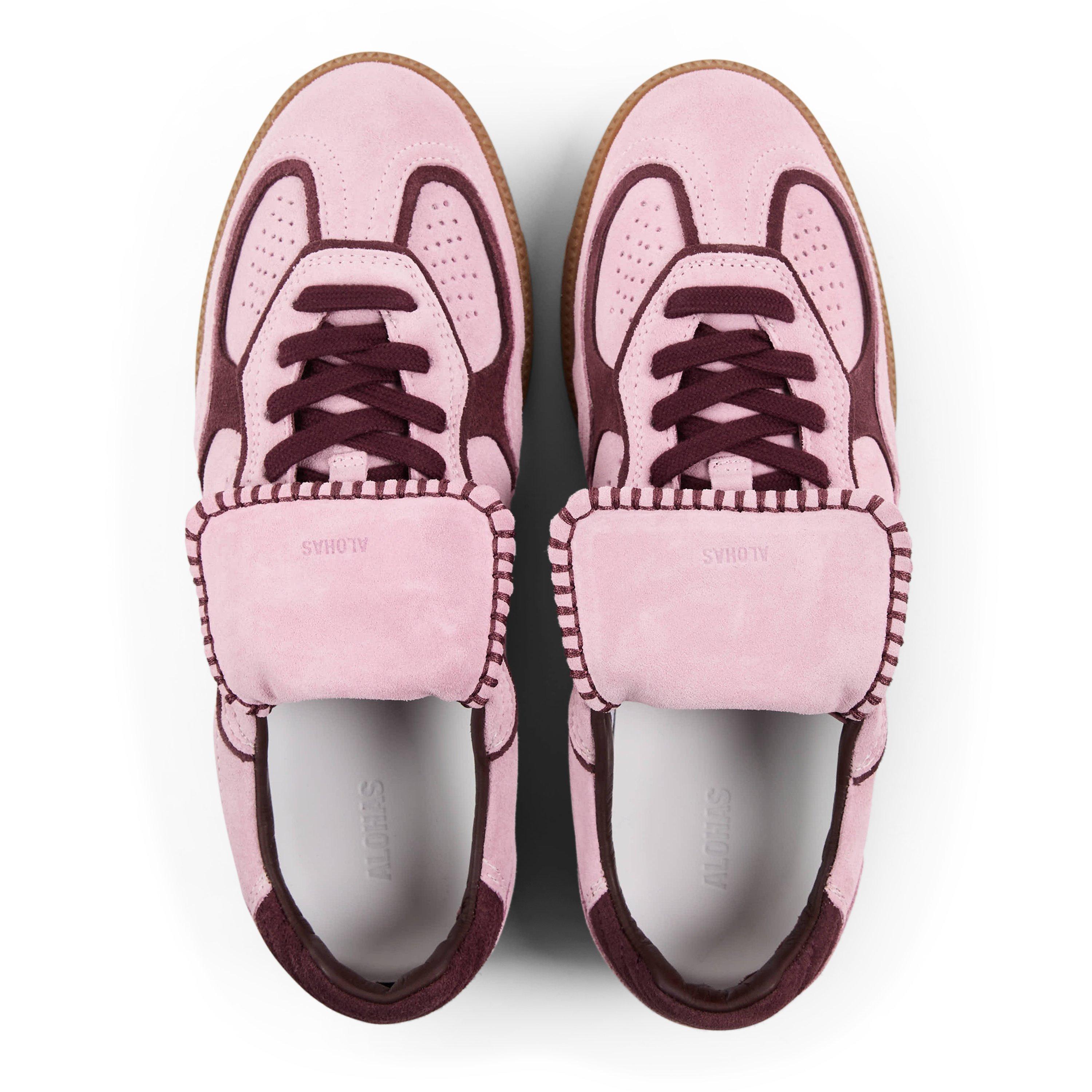 Pink Suede - Alohas - Women's Low-Top Trainers - 5