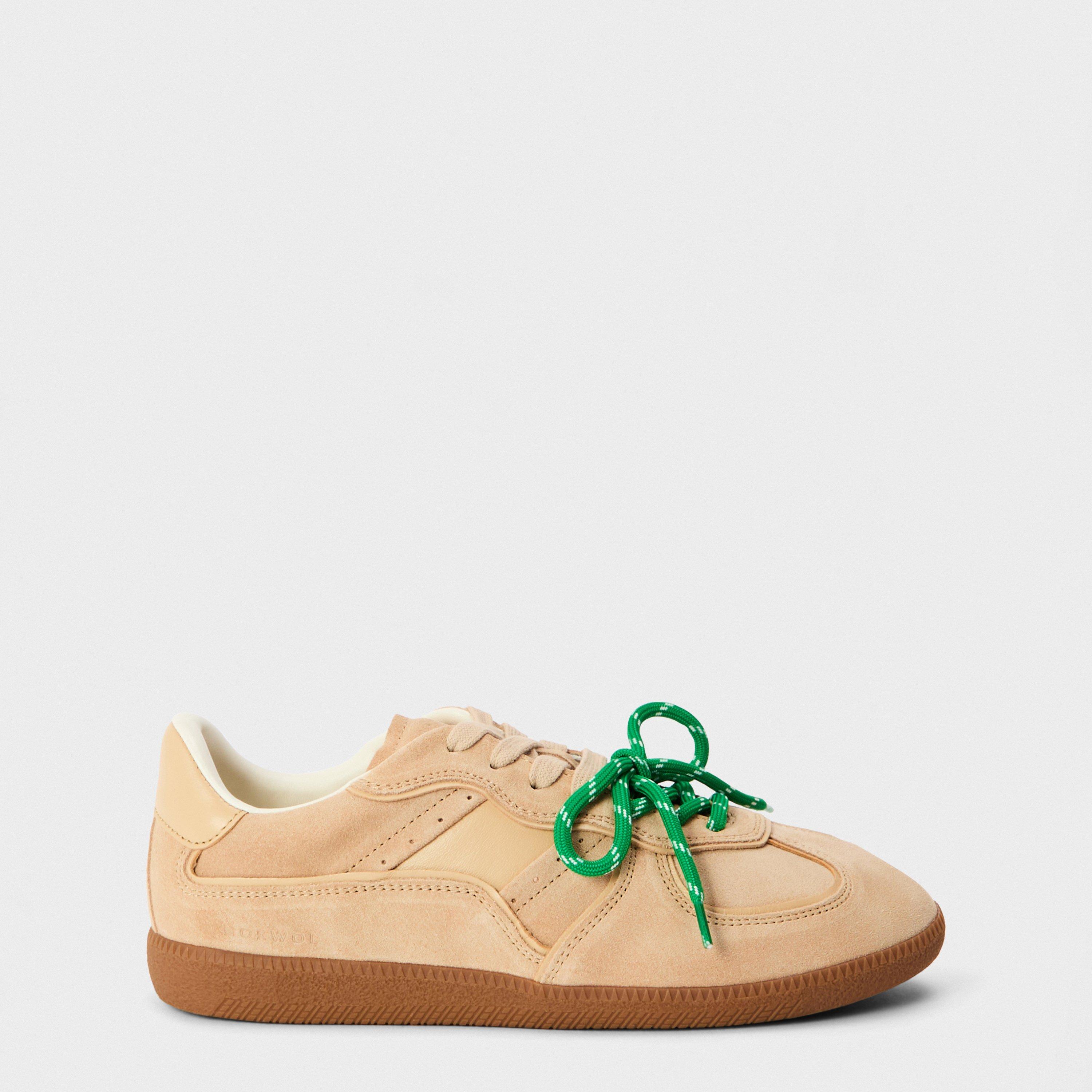 Beige - NOKWOL - Women's August Low-Top Trainers - 1