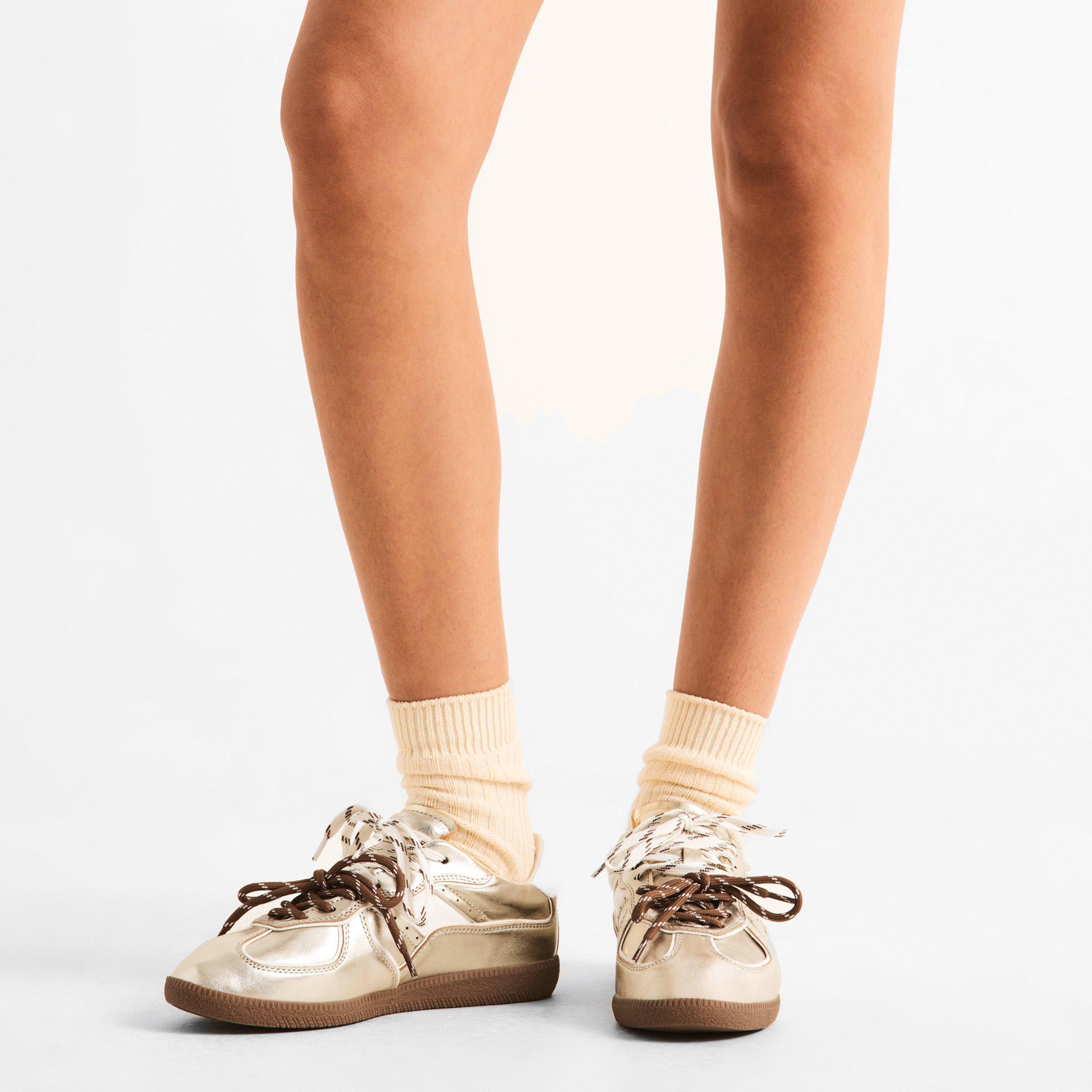 Gold - NOKWOL - Women's August Low-Top Trainers - 3