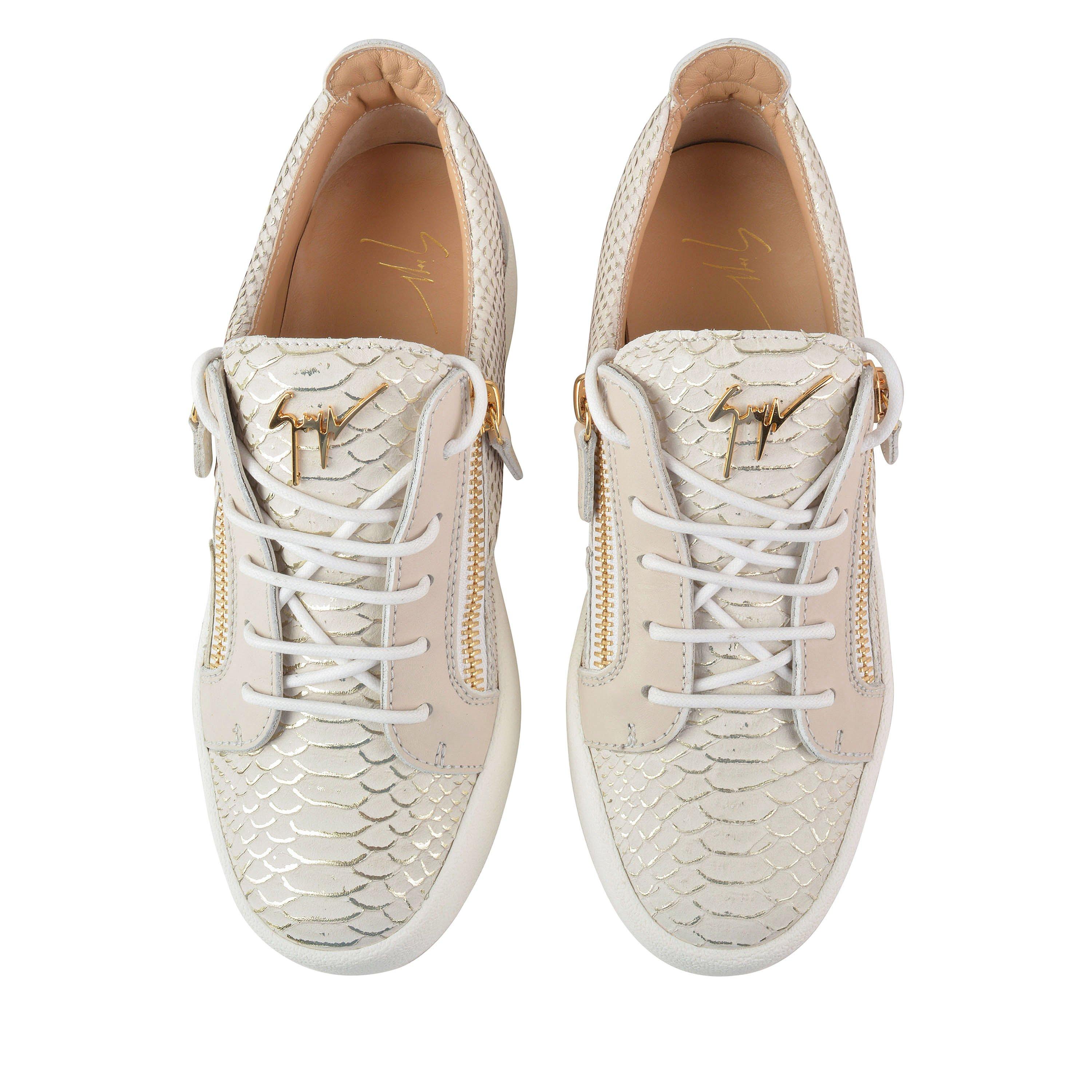 Milk - Giuseppe Zanotti - Python Embossed Trainers - 6