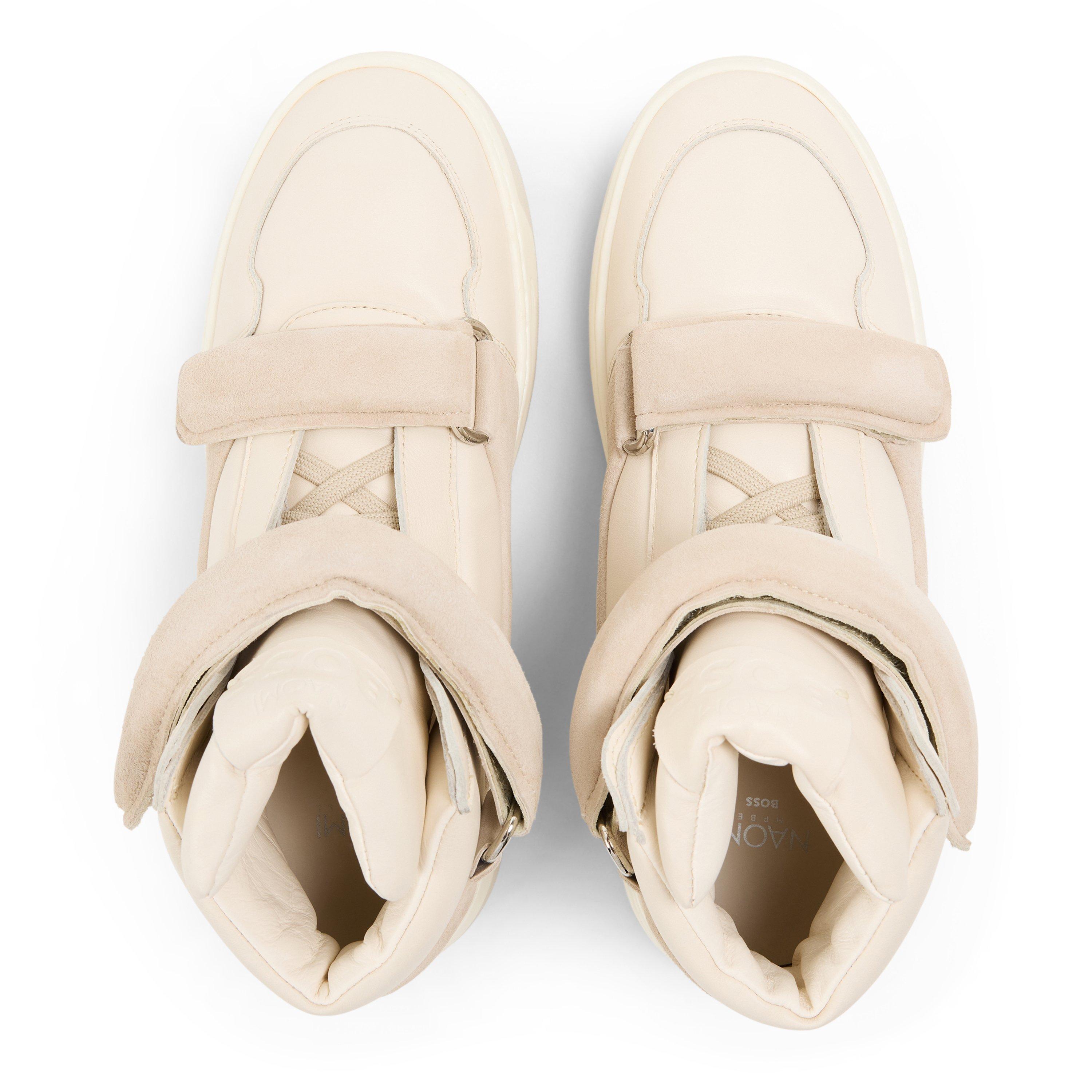 White - Boss - Travelize Hito Nasd2 10254009 High-Top Trainers Womens - 3