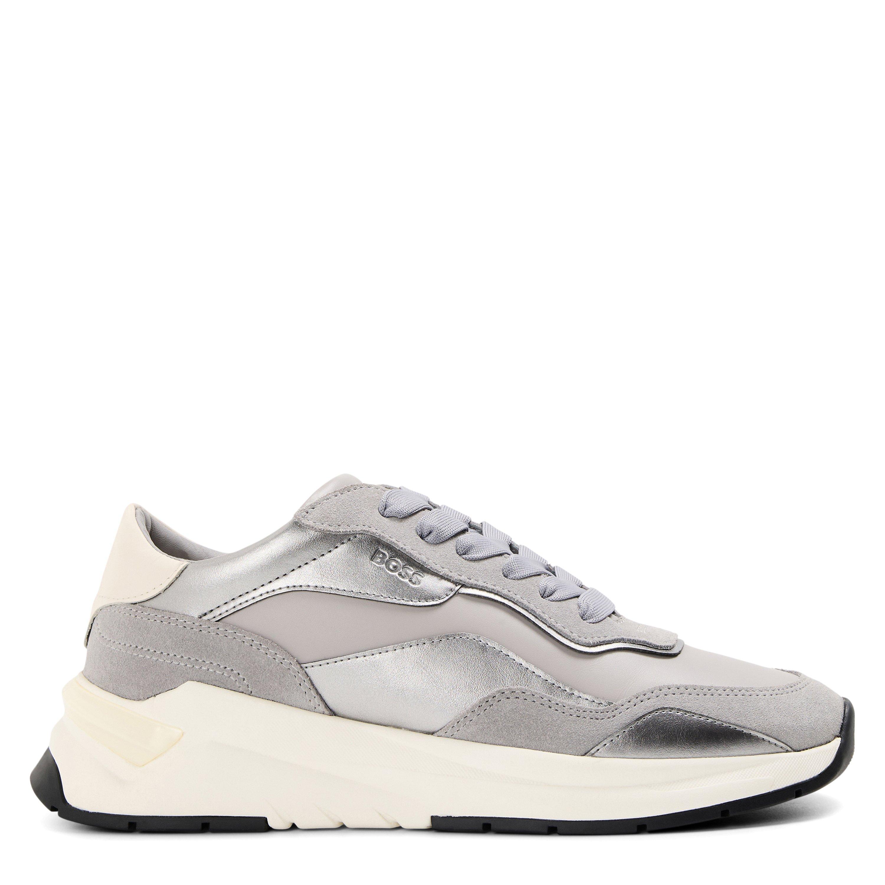 Medium Grey - Boss - Women's Skylar Runners Low-Top Trainers - 1
