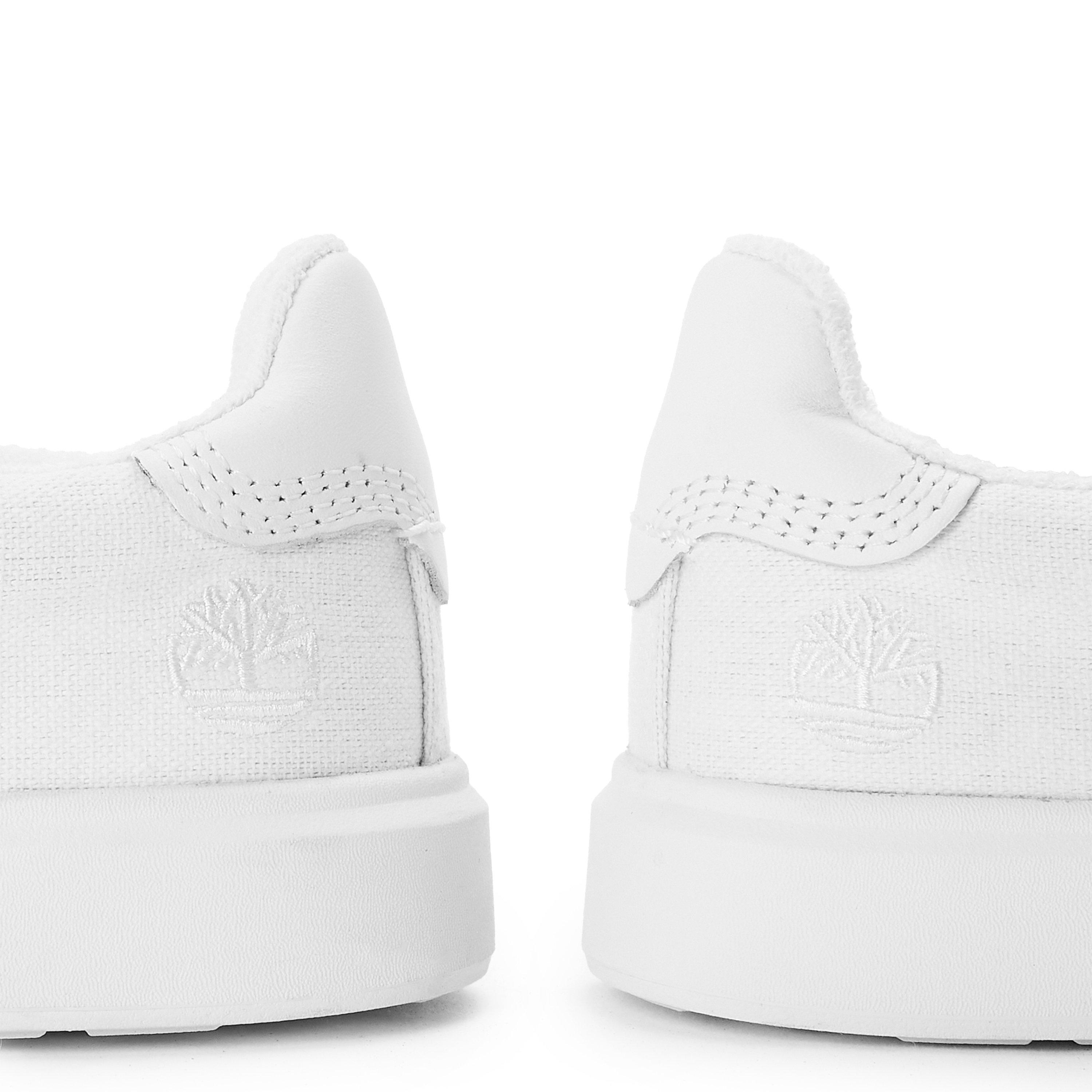 Hvid Kanvas - Timberland - Women's Low Lc Sneaker Trainers - 3