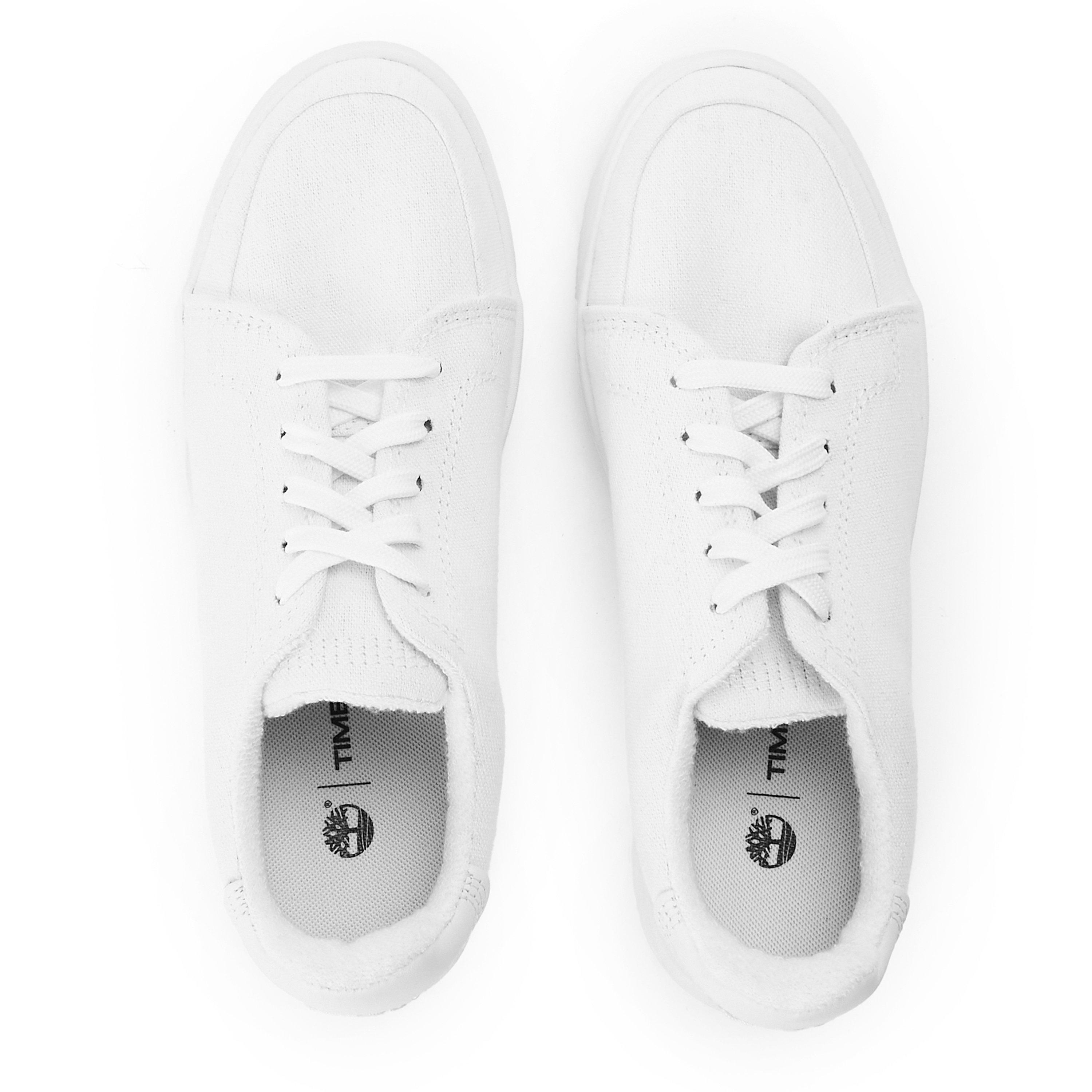 Hvid Kanvas - Timberland - Women's Low Lc Sneaker Trainers - 4