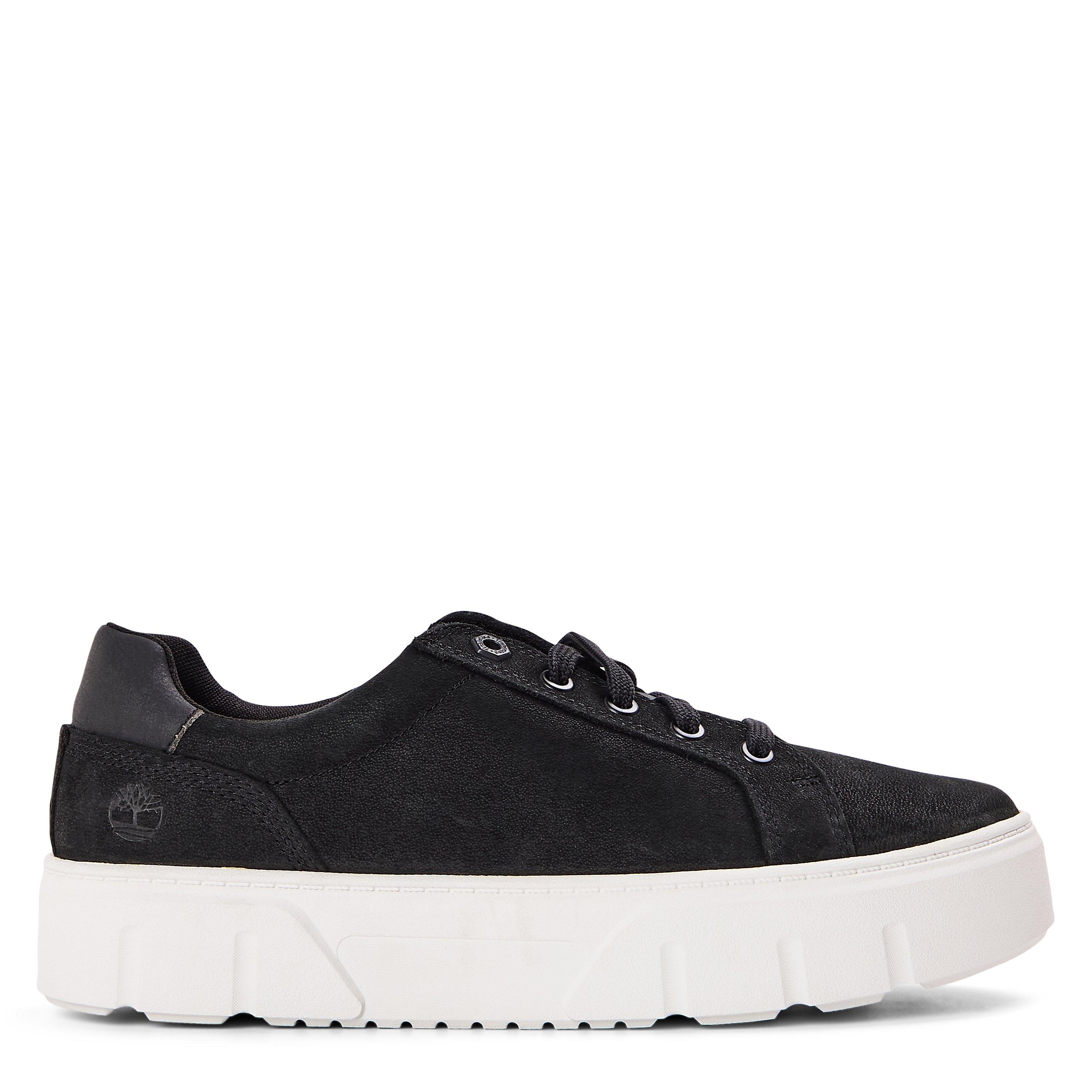 Black Nubuck - Timberland - Laurel Court Low Lace Up Sneaker Bl - 1