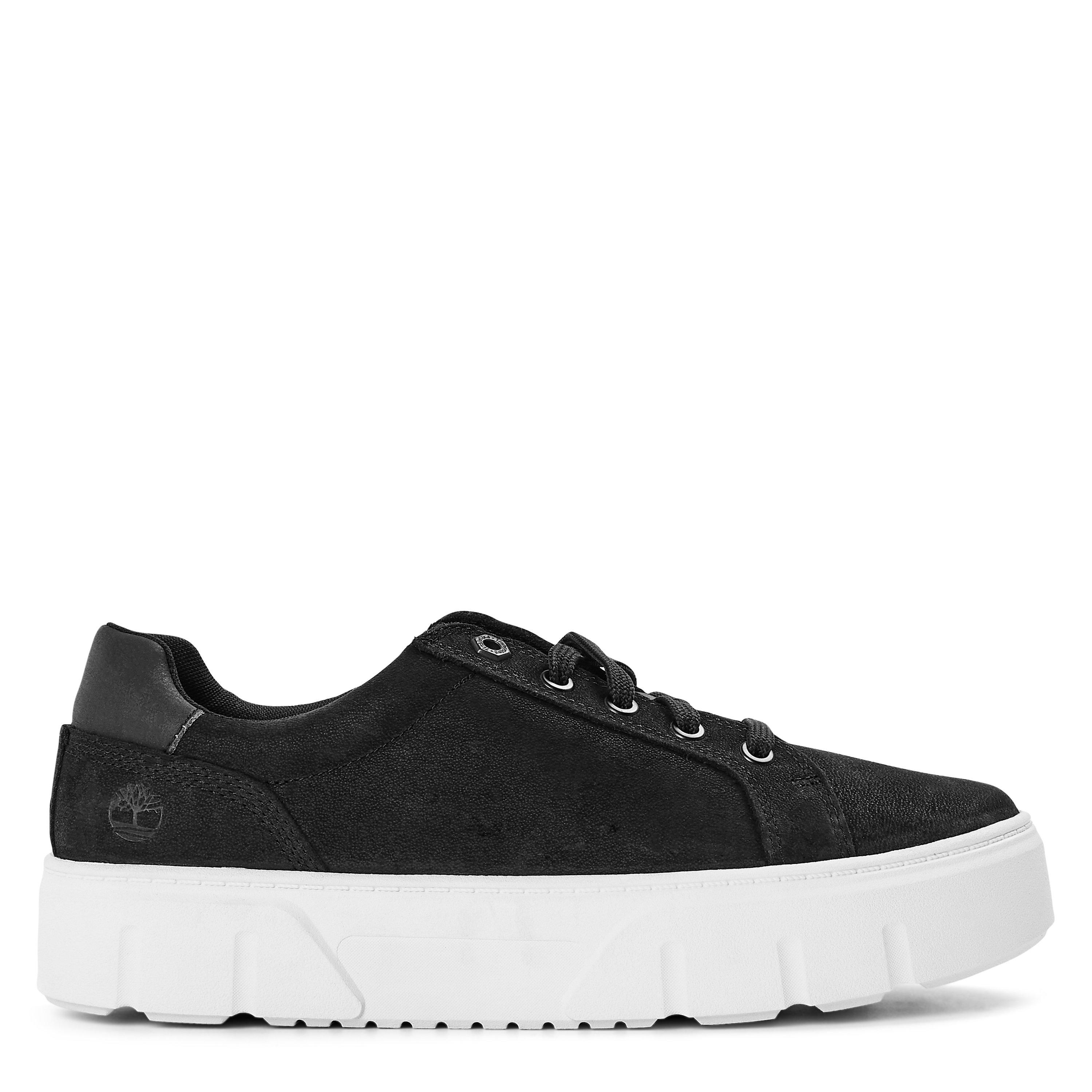 Timberland Women's Laurel Court Lace Up Low-Top Trainers - Black Nubuck - 4.5 (37.5)