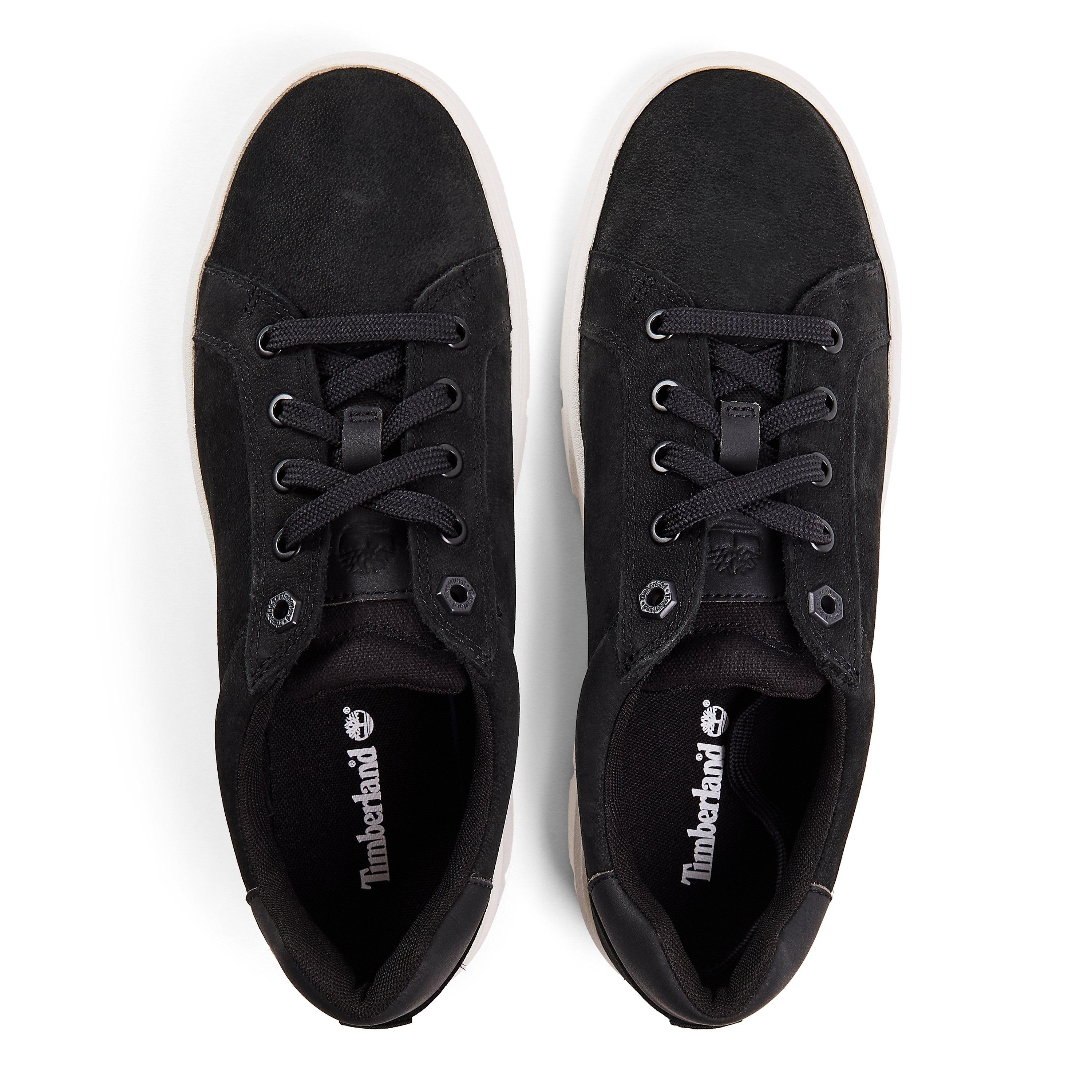 Black Nubuck - Timberland - Laurel Court Low Lace Up Sneaker Bl - 3