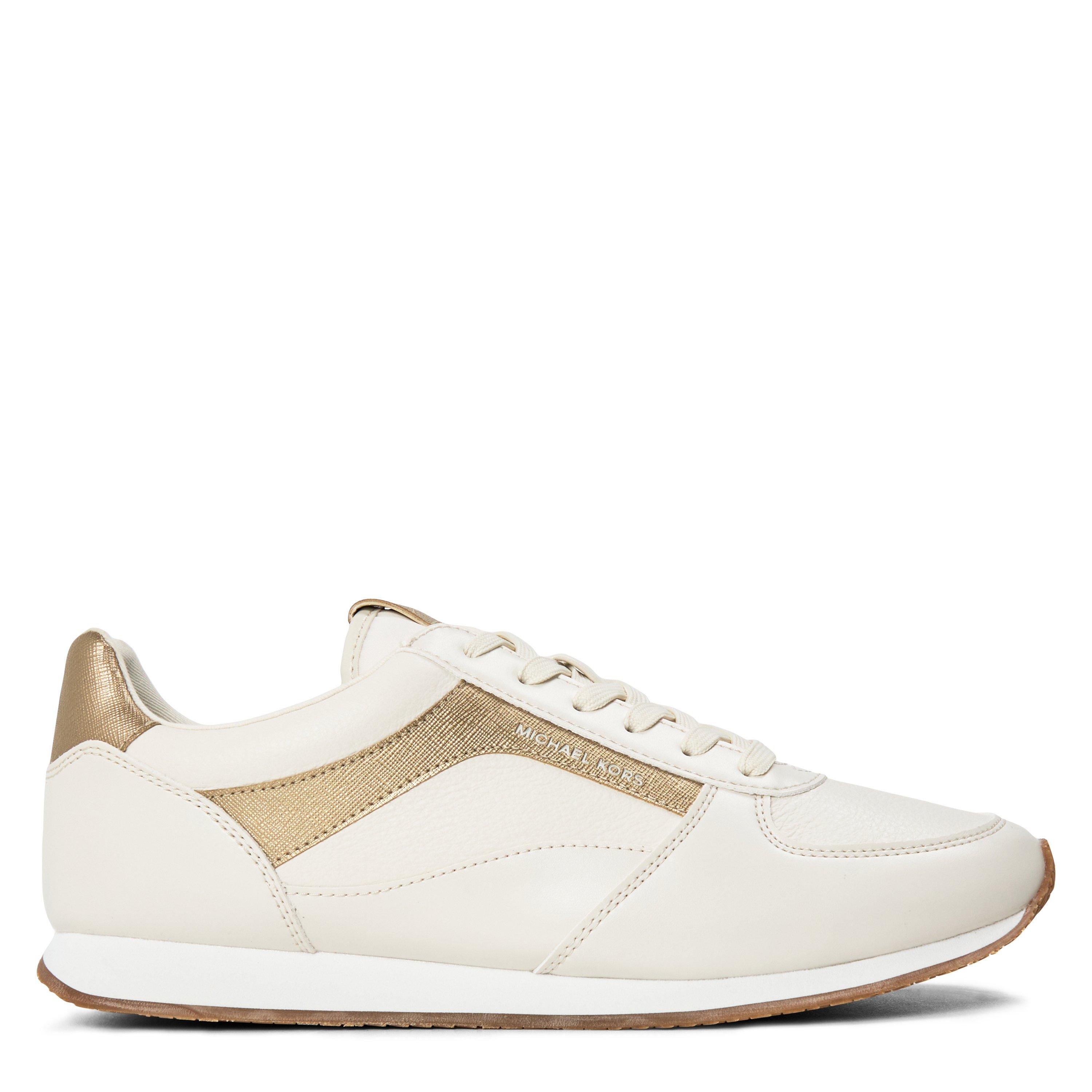 White Cream - MICHAEL Michael Kors - Women's Cindy Trainer Low-Top Trainers - 1