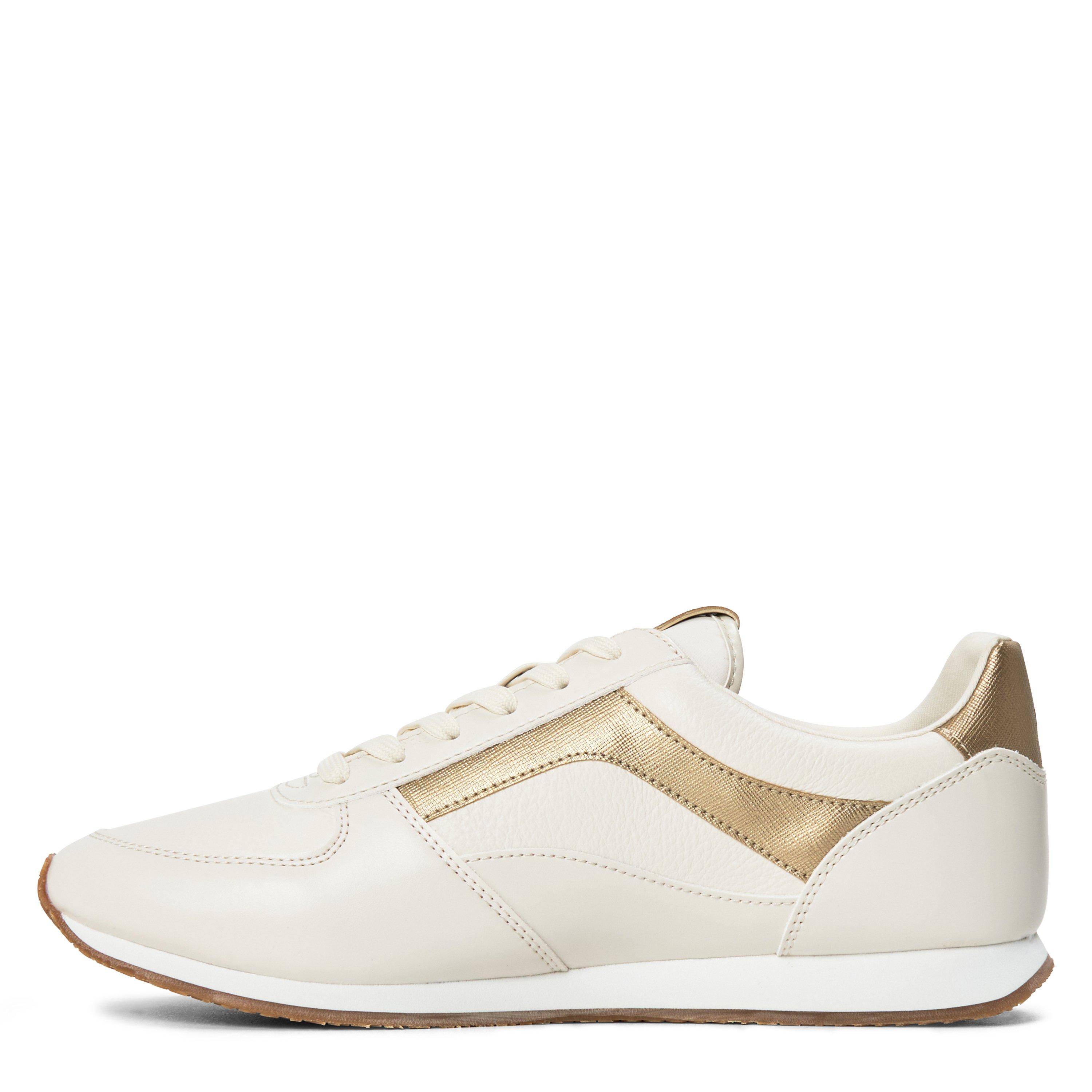 White Cream - MICHAEL Michael Kors - Women's Cindy Trainer Low-Top Trainers - 2