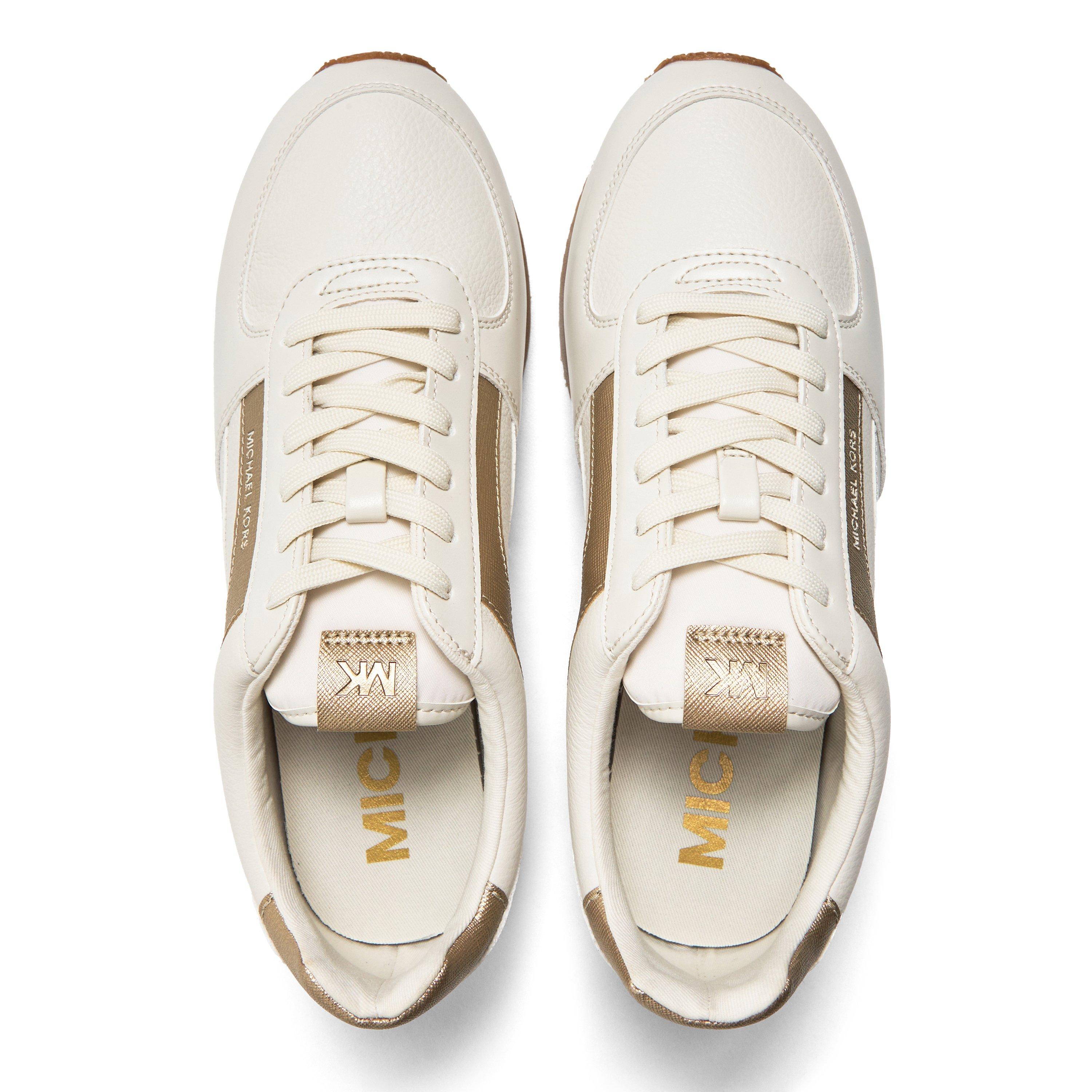 White Cream - MICHAEL Michael Kors - Women's Cindy Trainer Low-Top Trainers - 4