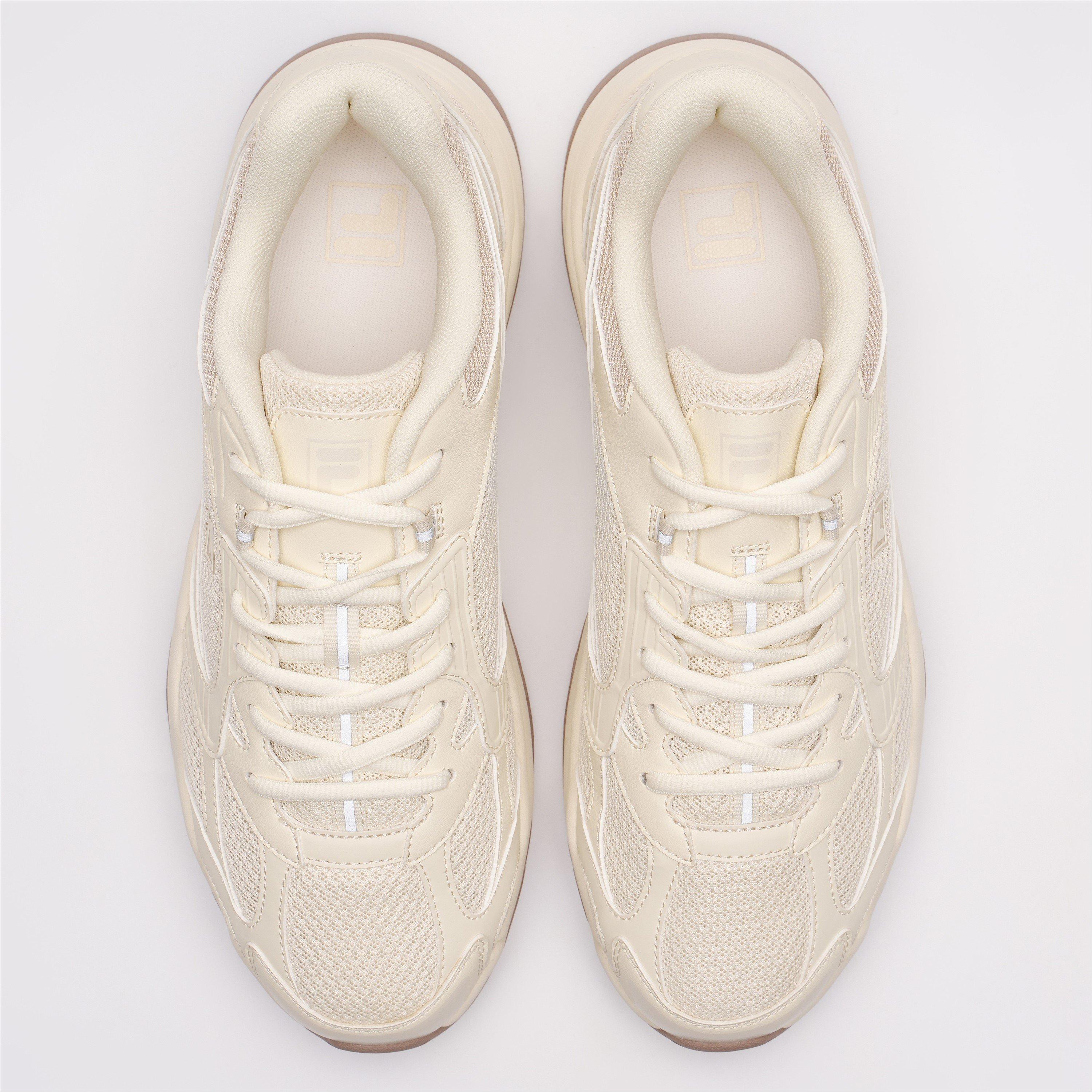 WHT/BGE/WHT - Fila - WAVY RUMBLE v2 Womens Lifestyle Sneakers - 3