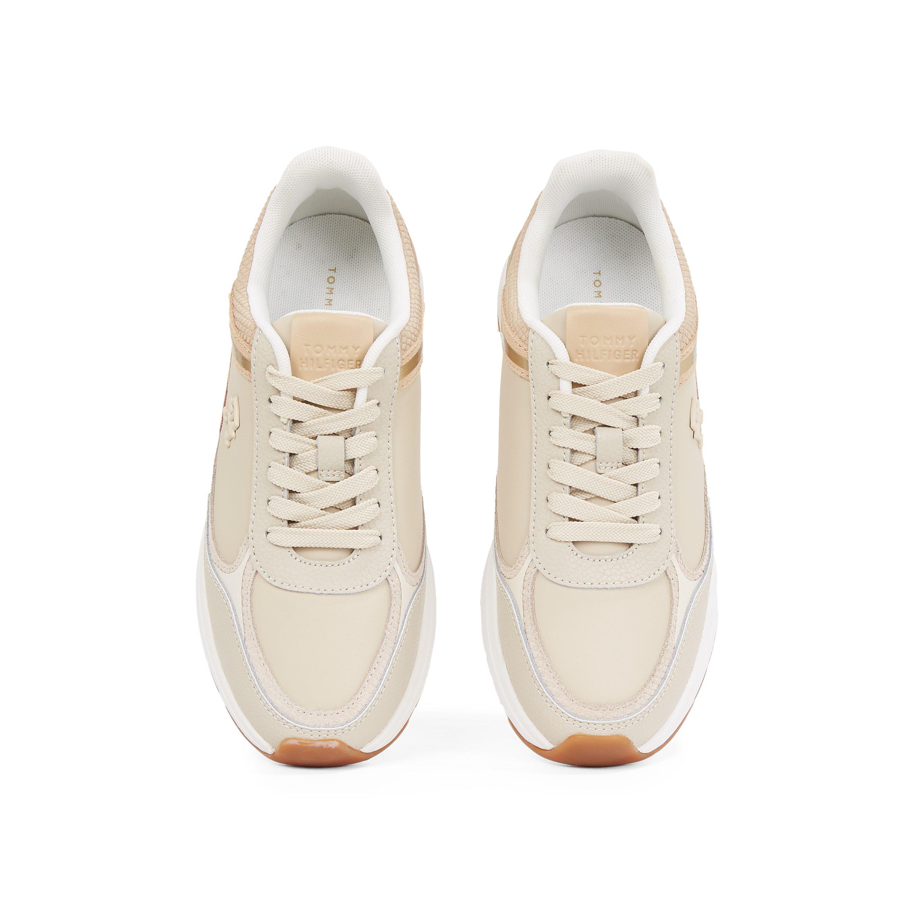 Classic Beige - Tommy Hilfiger - Casual Fashion Runner Lthr Mix - 5