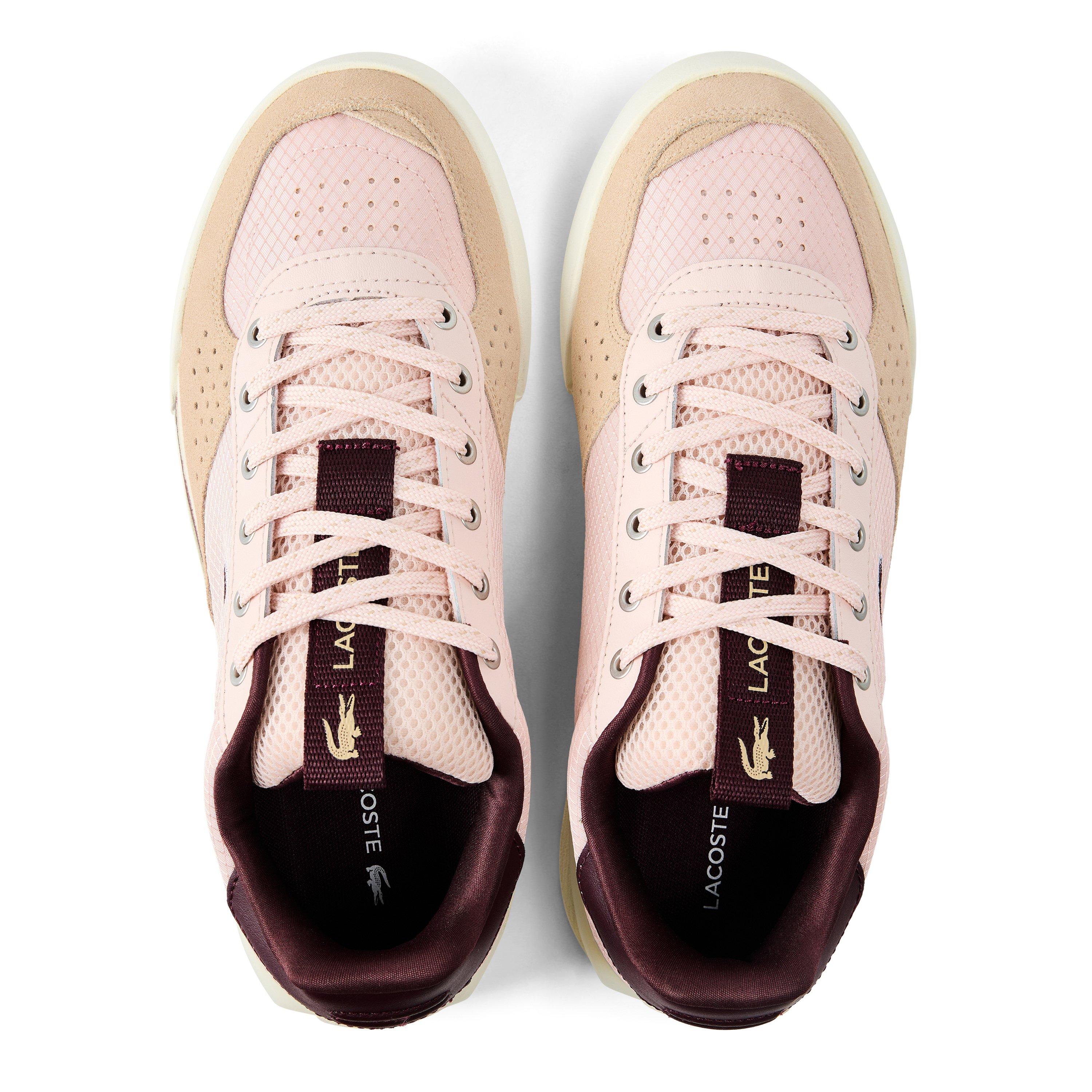 Lt Pnk/Lt Tan - Lacoste - Women's Slam Shot 226 Leather Low-Top Trainers - 4