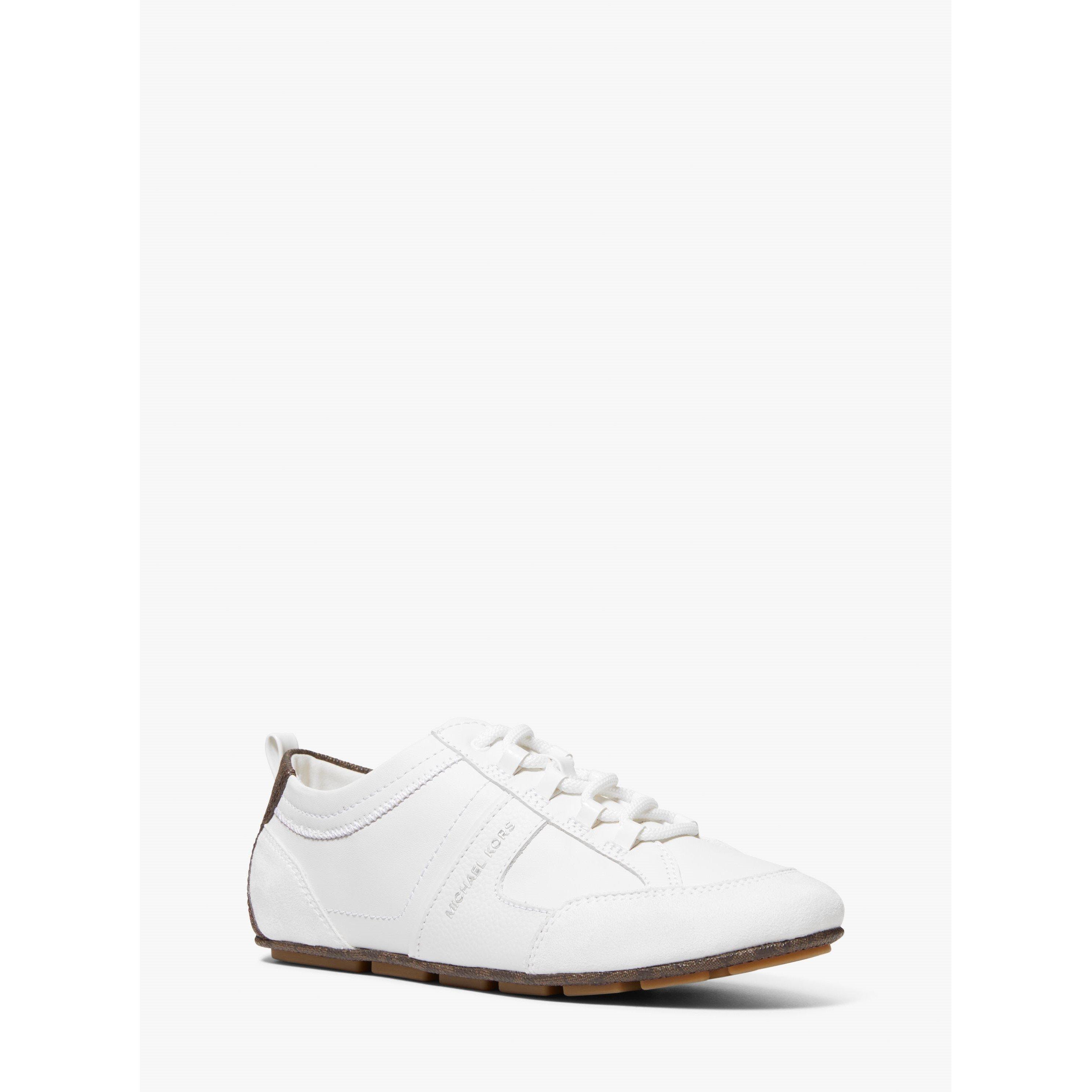 Optic White - MICHAEL Michael Kors - Women's Keely Trainer Low-Top Trainers - 1