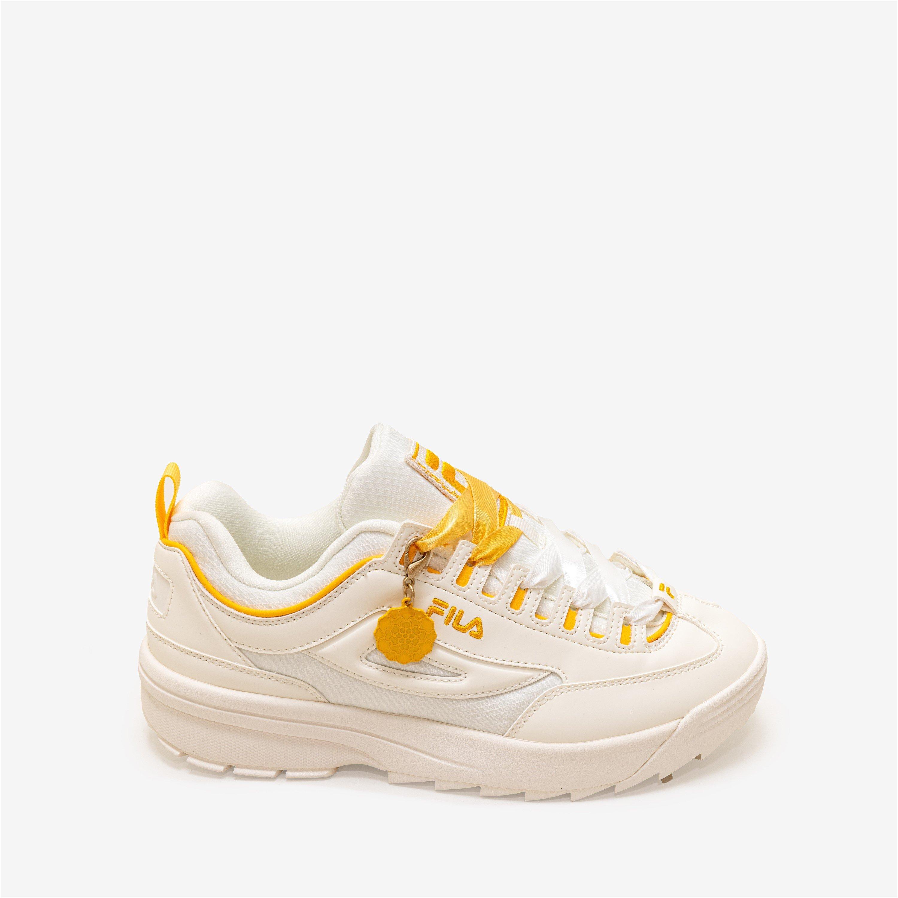 WHT/ORG/WHT - Fila - Women's DISRUPTOR SF Trainers - 1