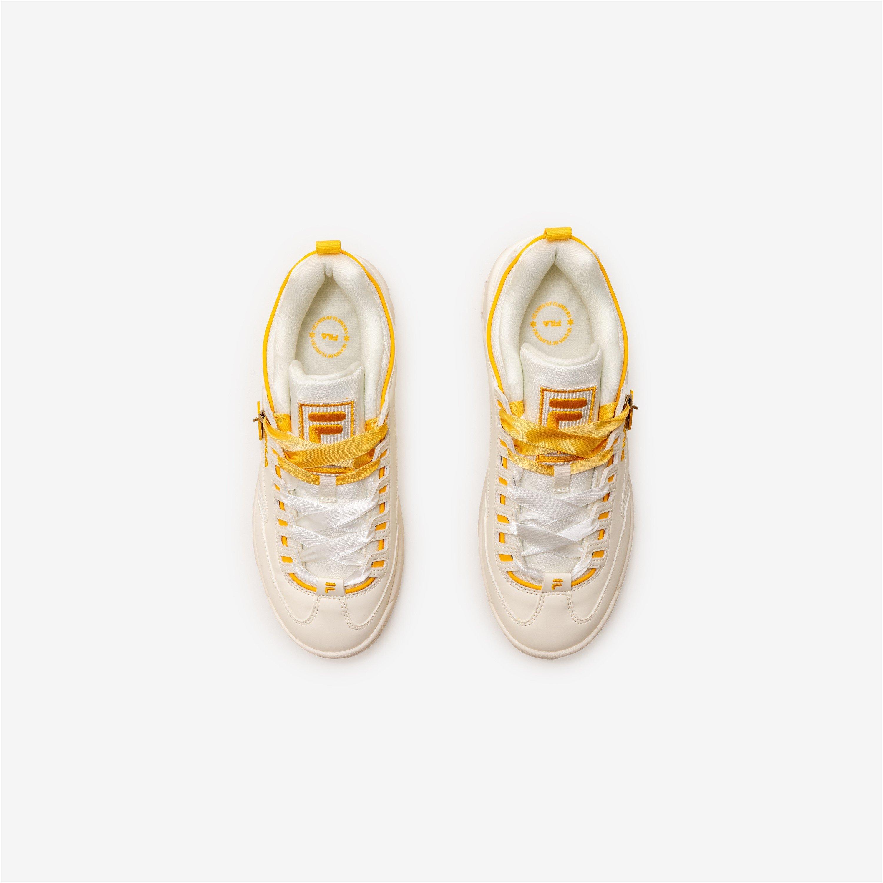 WHT/ORG/WHT - Fila - Women's DISRUPTOR SF Trainers - 3