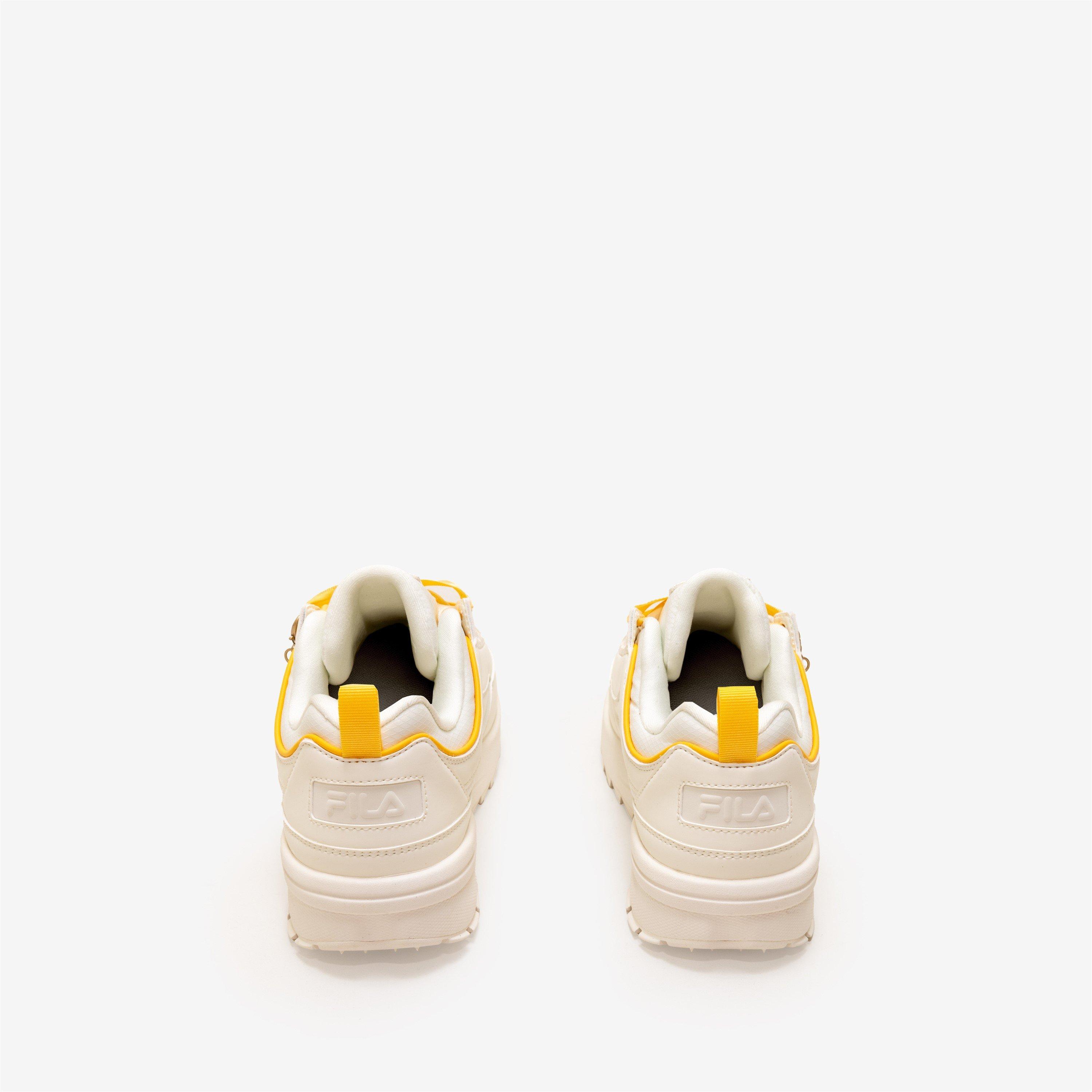 WHT/ORG/WHT - Fila - Women's DISRUPTOR SF Trainers - 4