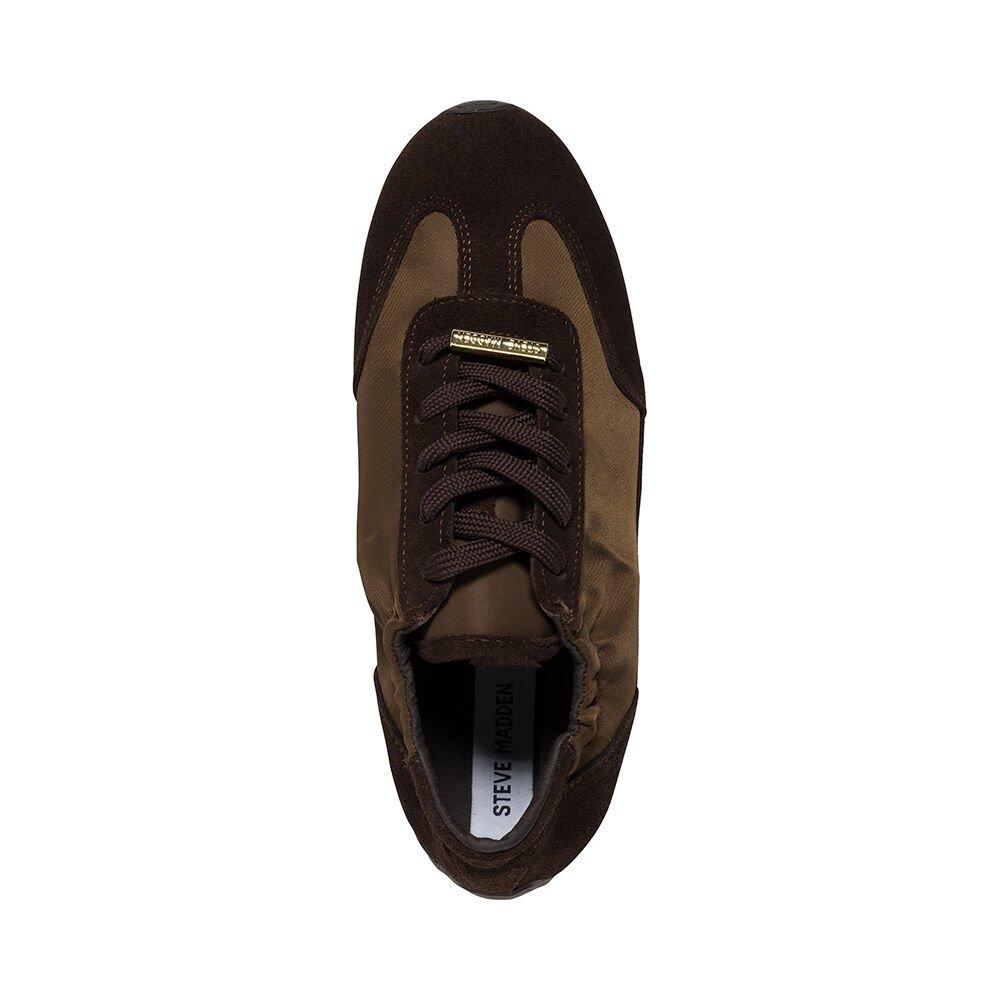 Chocolate - Steve Madden - Women's Bobby Sneaker Low-Top Trainers - 5