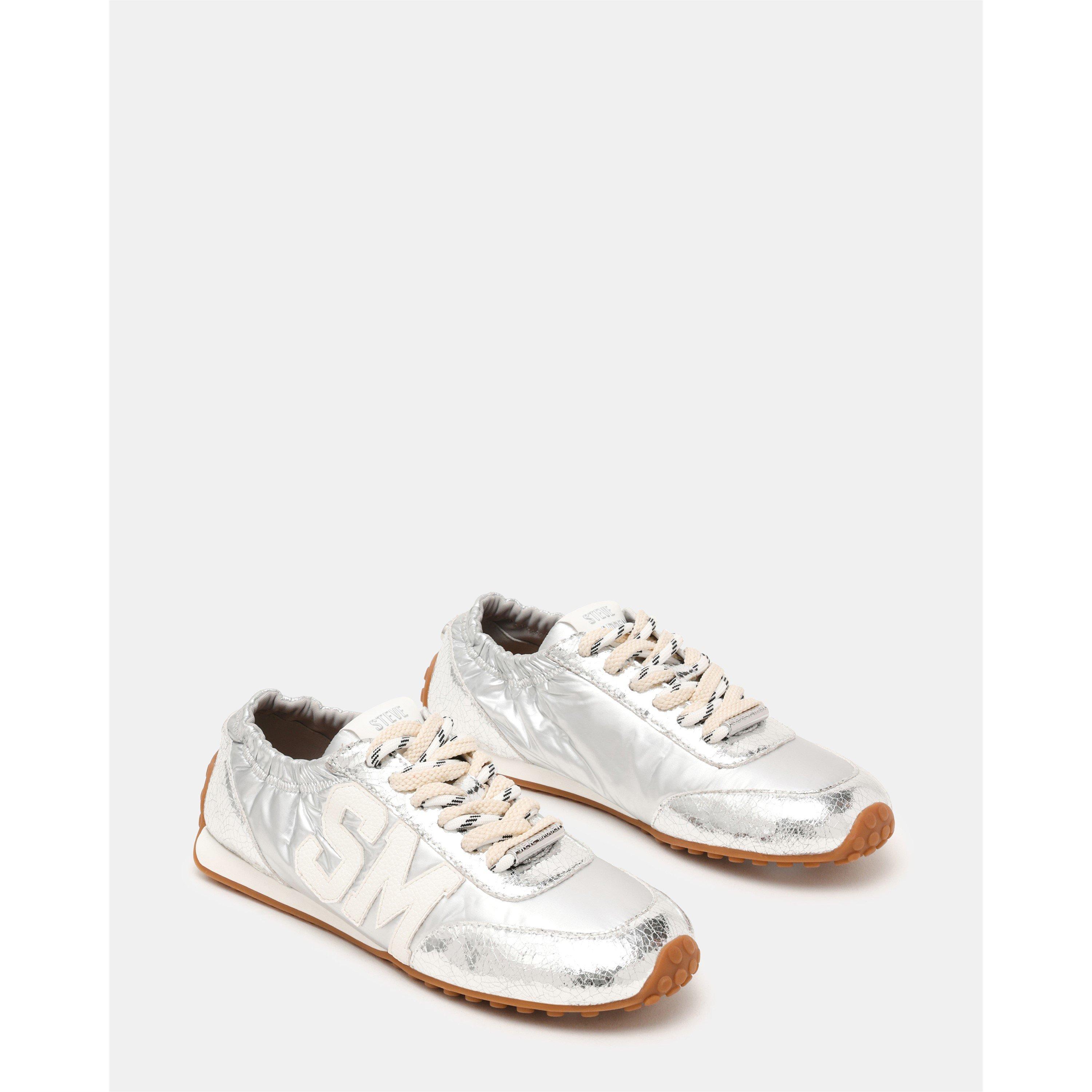 Silver - Steve Madden - Women's CashBox Low-Top Trainers - 2