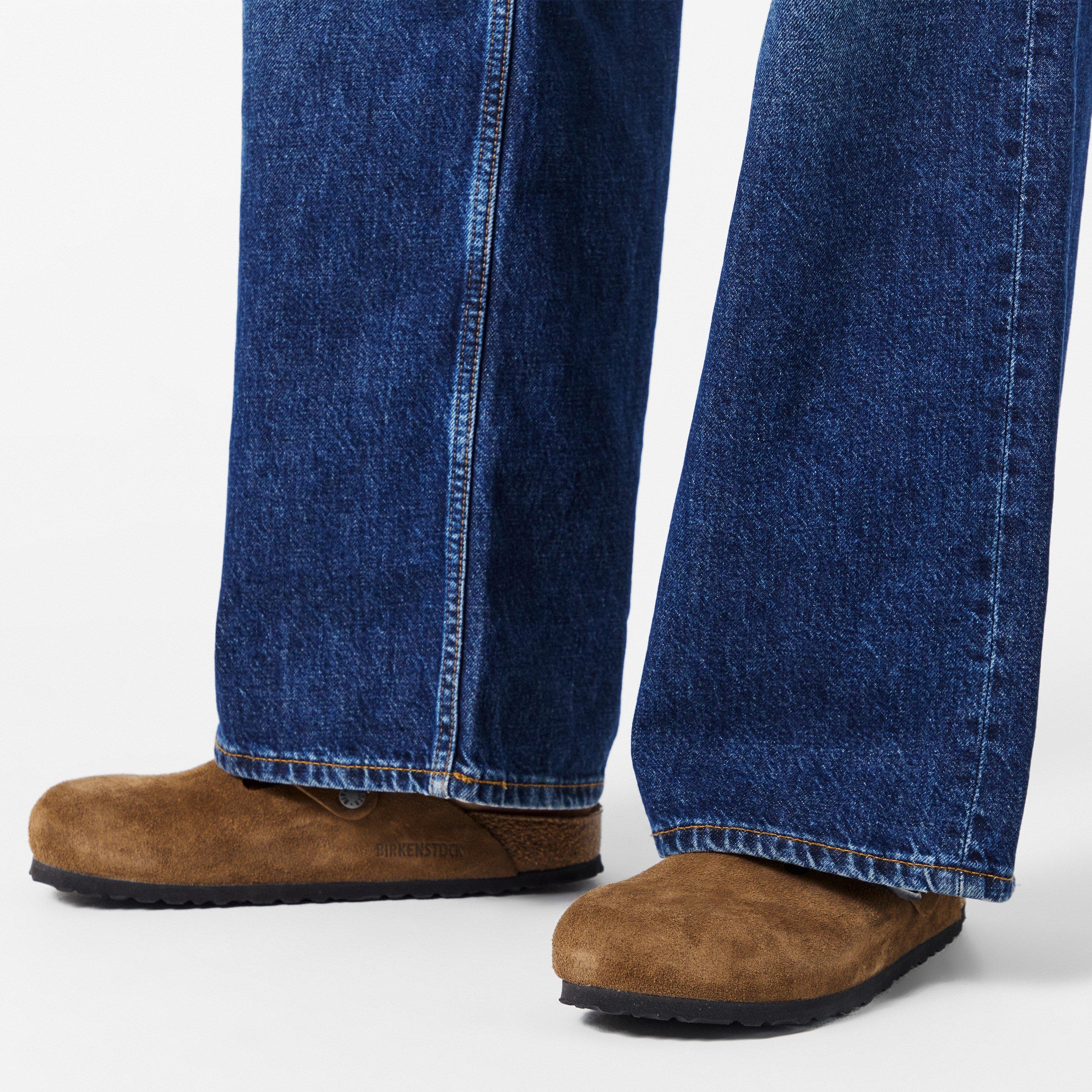 Dark Tea - Birkenstock - Boston Suede Braided Mules - 3