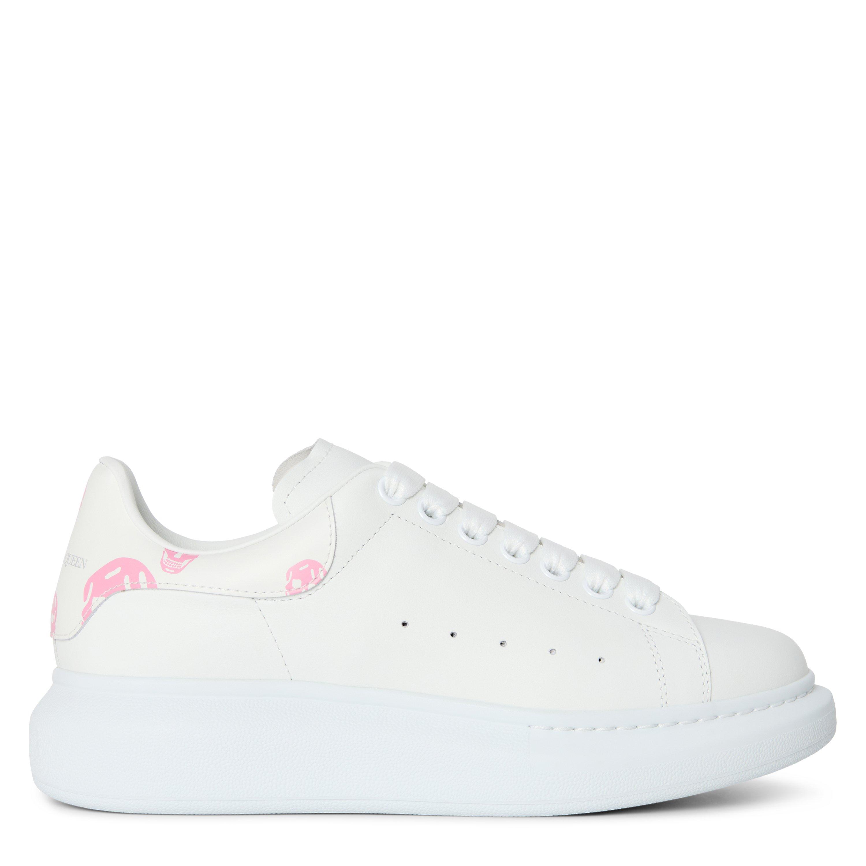 Women's Logo Print Leather Oversized Trainers