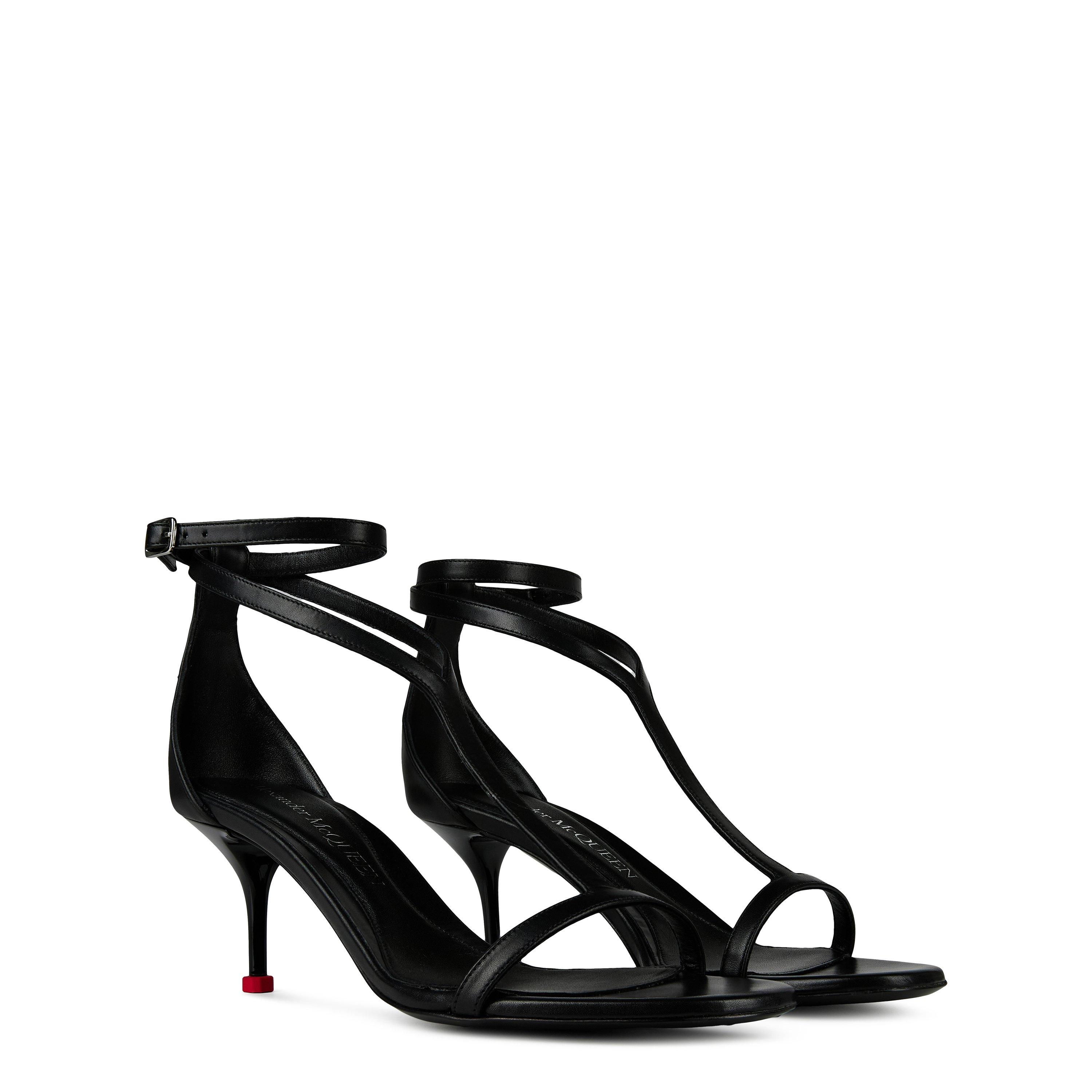 Blk/Red - Alexander McQueen - Harness 70mm Sandals - 8