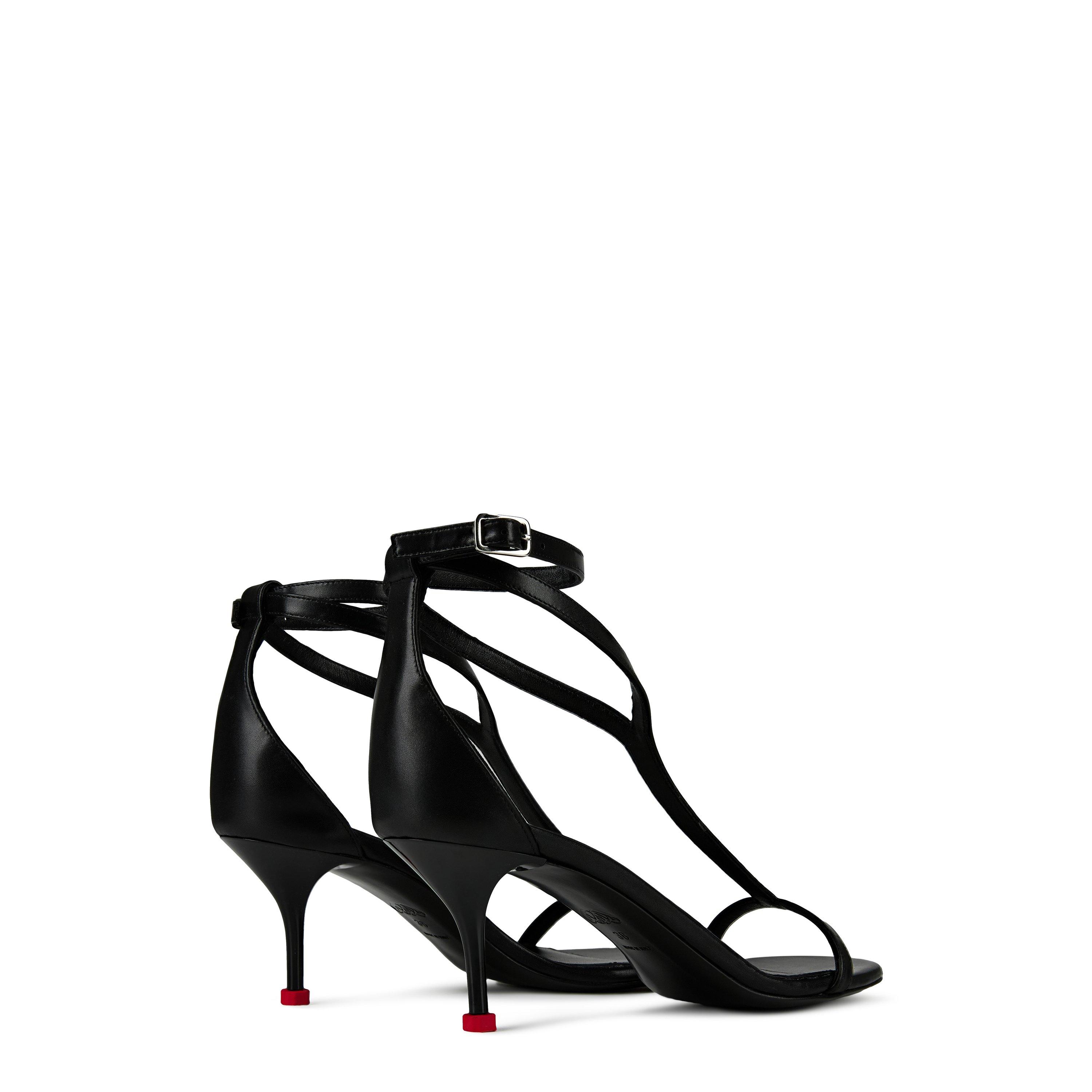 Blk/Red - Alexander McQueen - Harness 70mm Sandals - 9