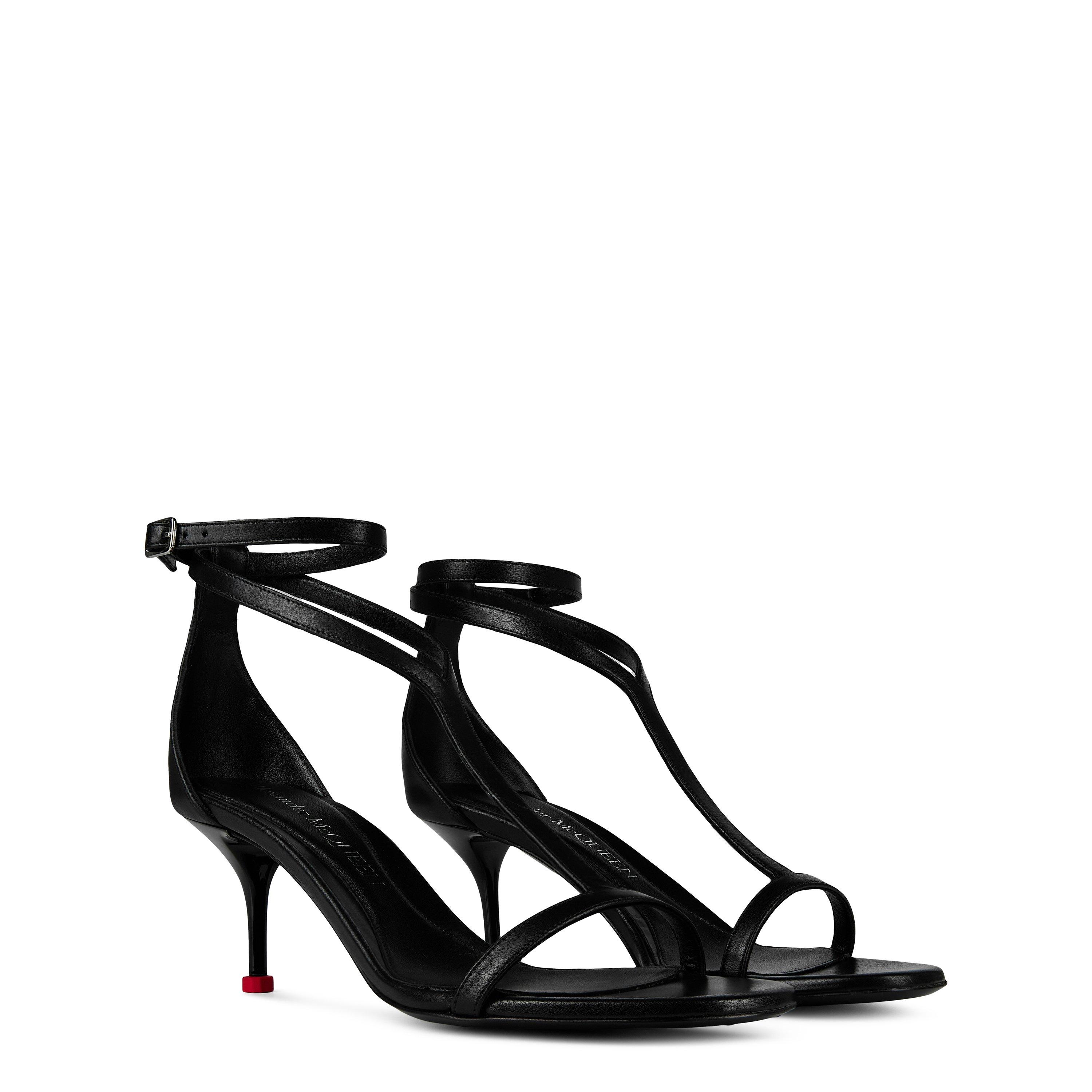 Blk/Red - Alexander McQueen - Harness 70mm Sandals - 4