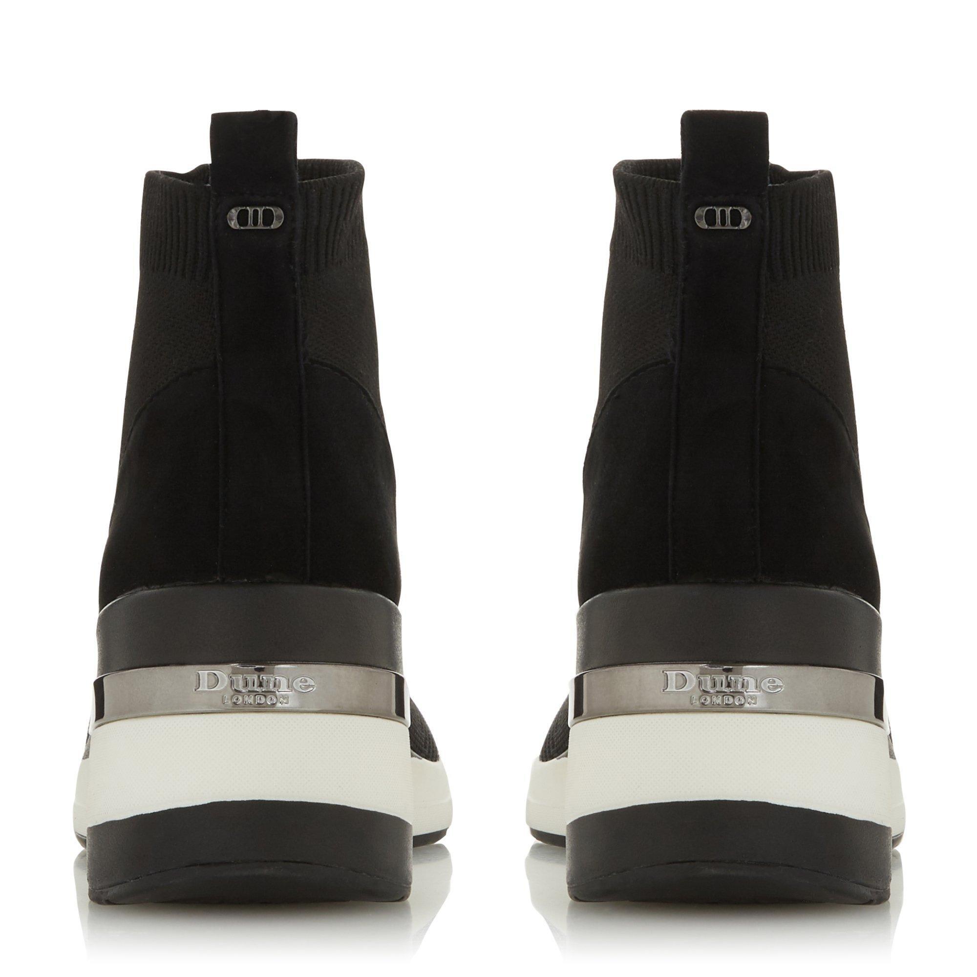 Black 027 - Dune London - Dune Engel Ladies Slip On Trainers - 3