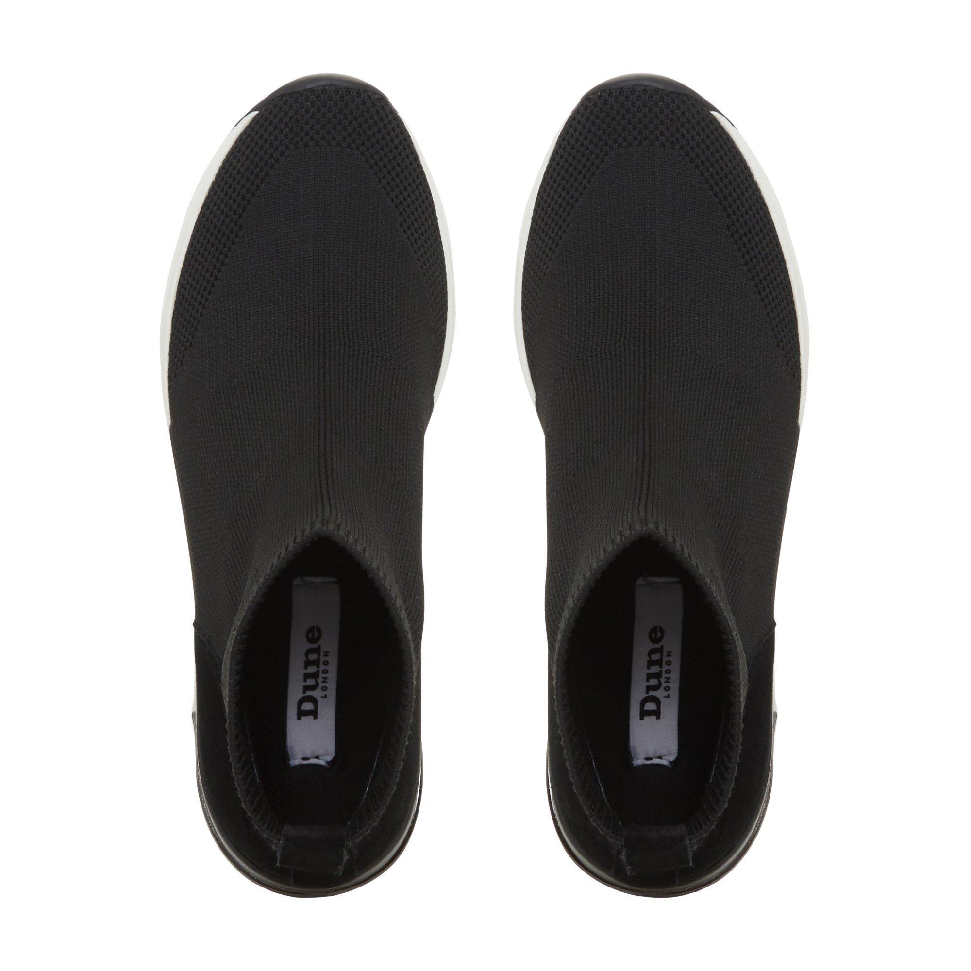 Black 027 - Dune London - Dune Engel Ladies Slip On Trainers - 4