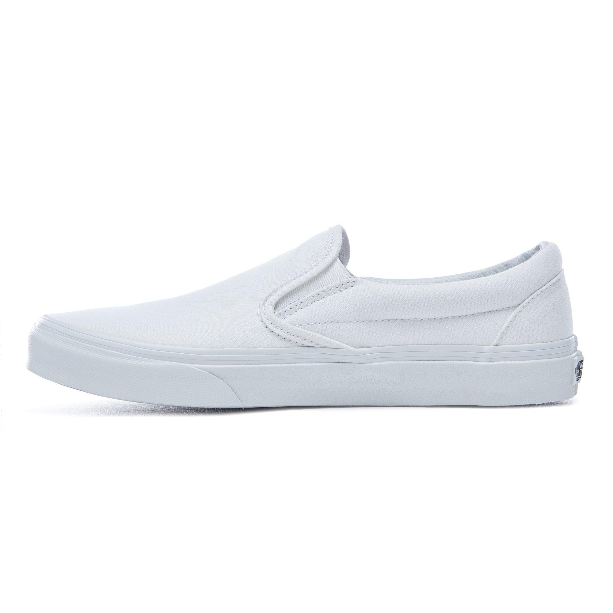 True White - Vans - Women's Classic Slip On Trainers - 3