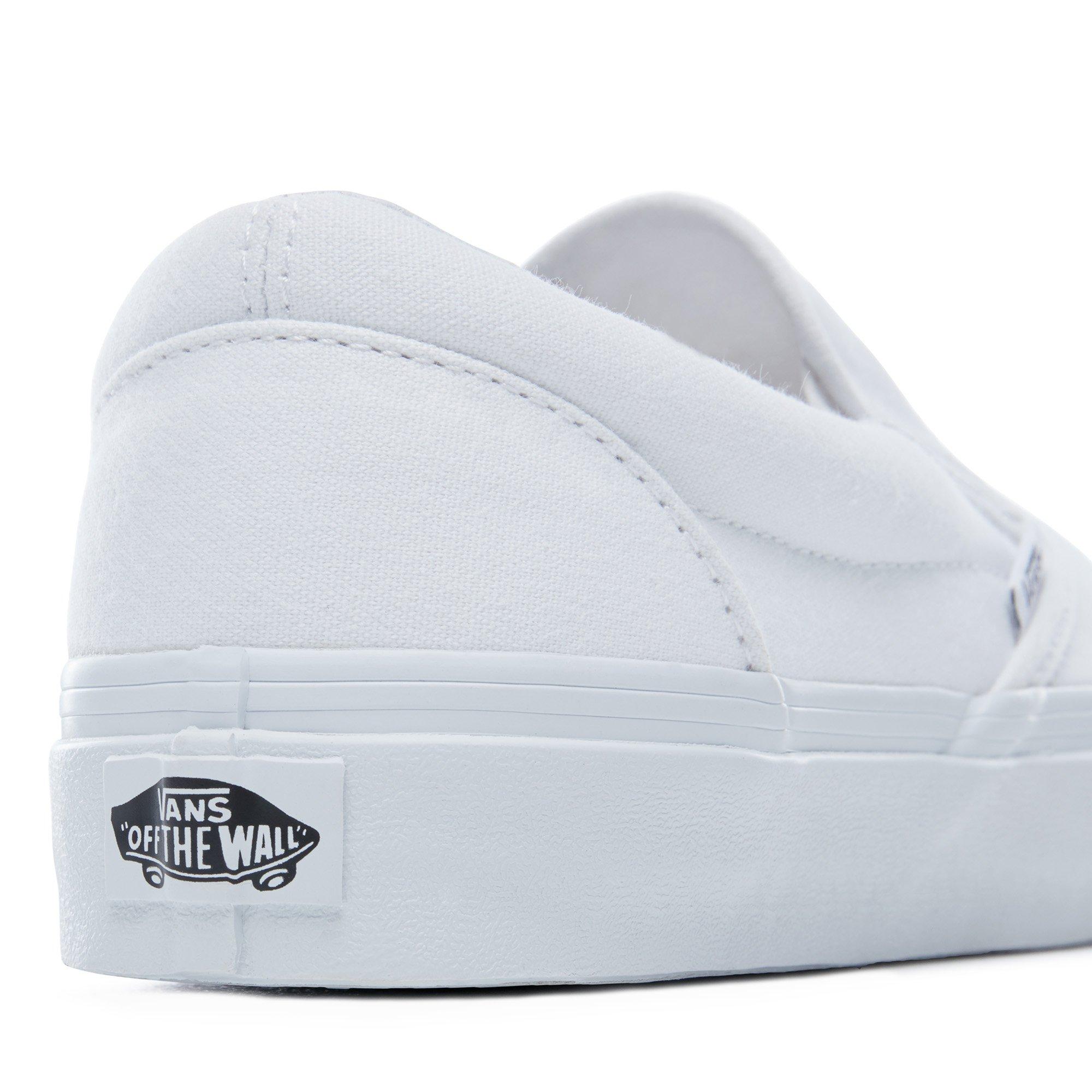 True White - Vans - Women's Classic Slip On Trainers - 6