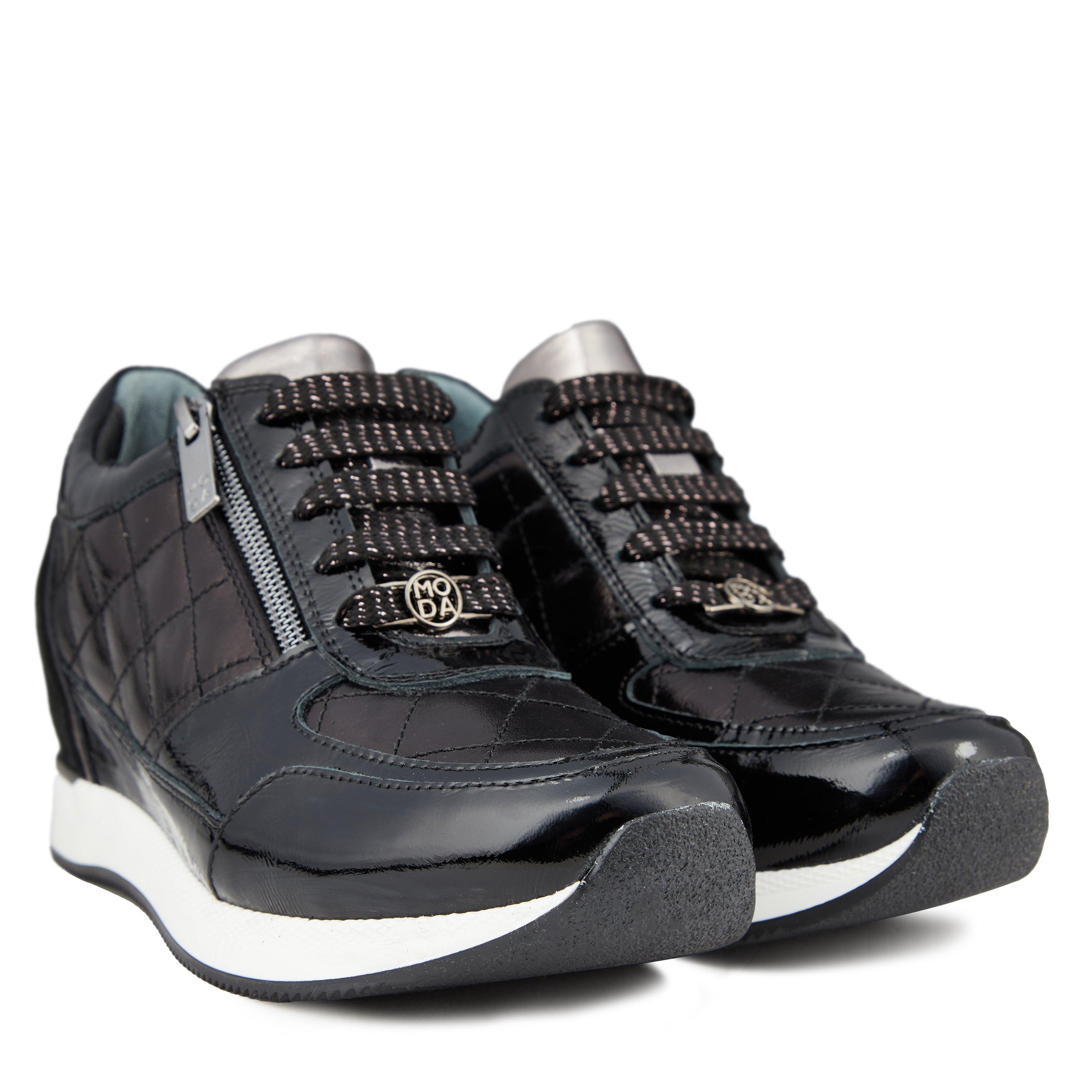 Black - Moda in Pelle - Berke Trainers - 3