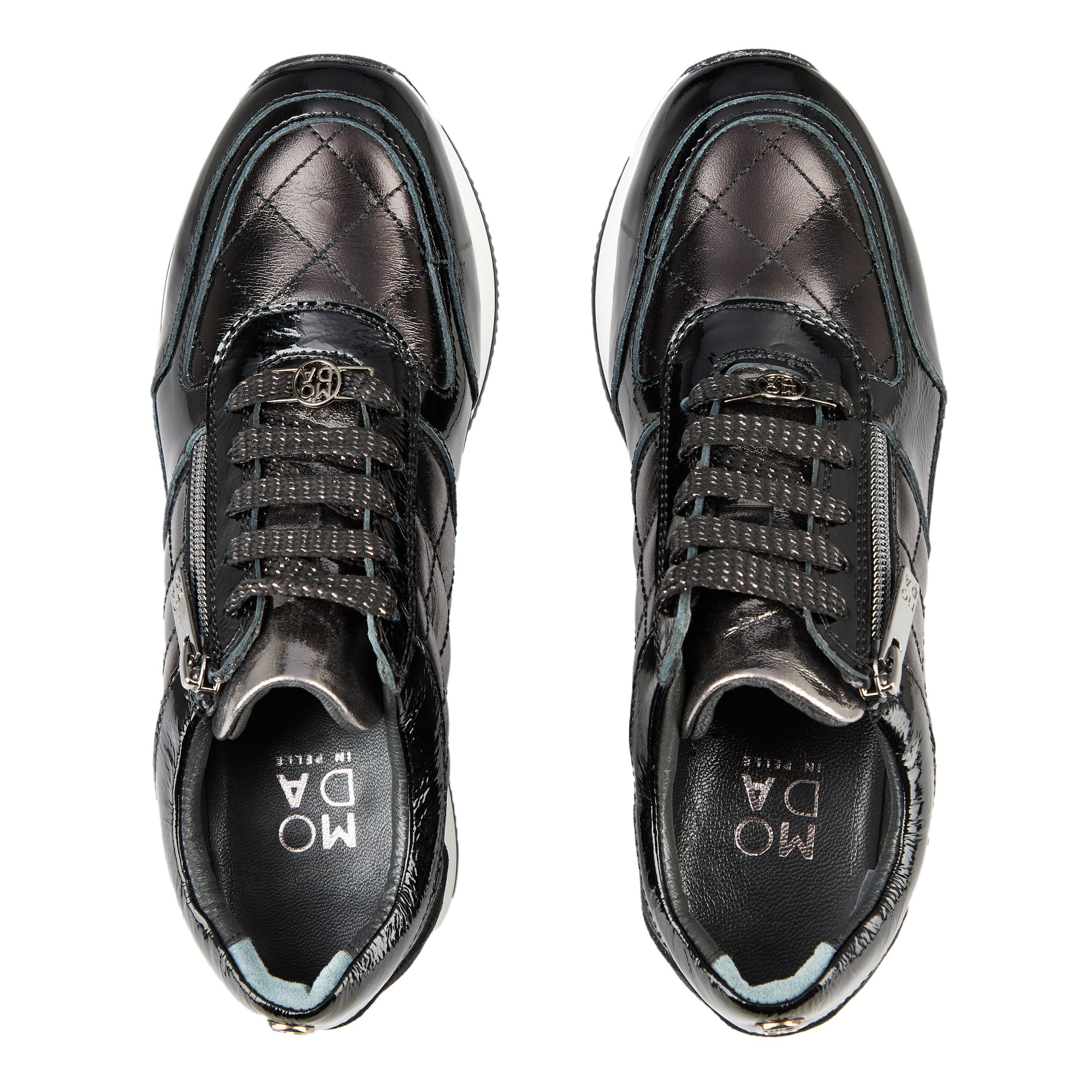 Black - Moda in Pelle - Berke Trainers - 5
