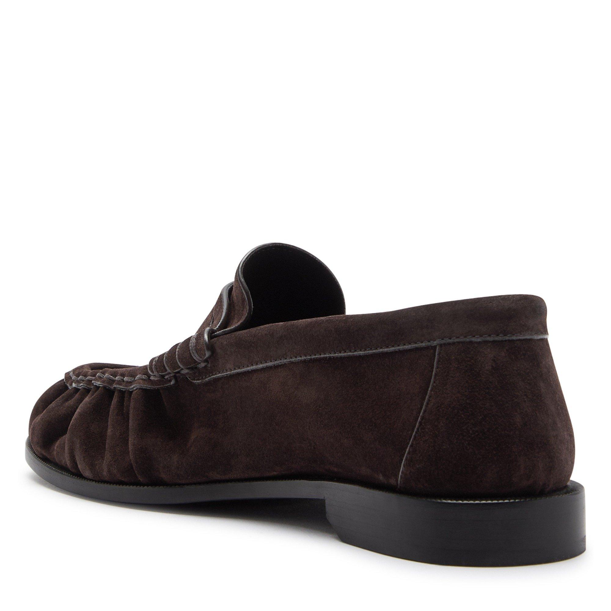 BROWN - Saint Laurent - Women's Le Suede Loafers - 2
