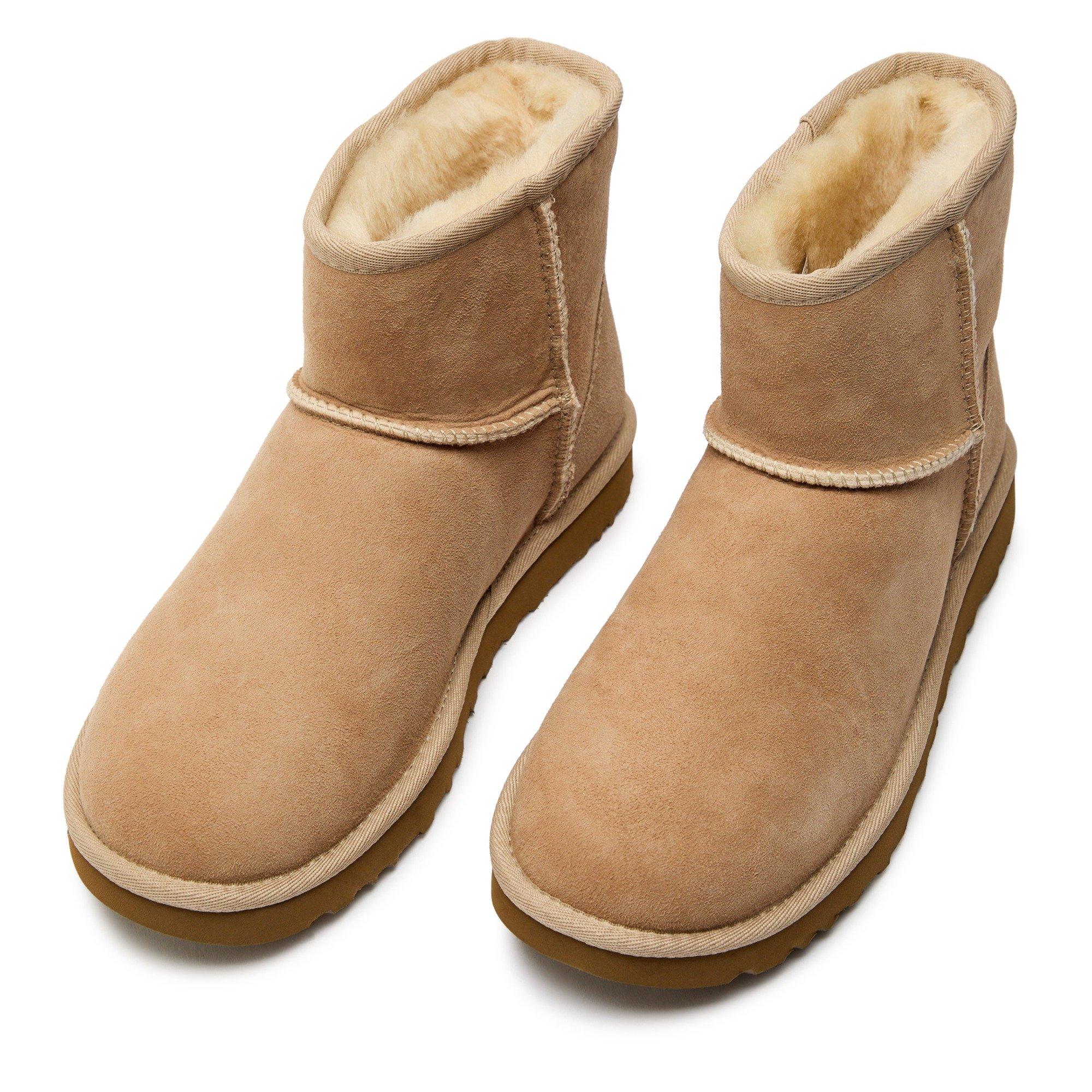 SAND - Ugg - Women's Classic Mini II Suede Snug Boots - 4
