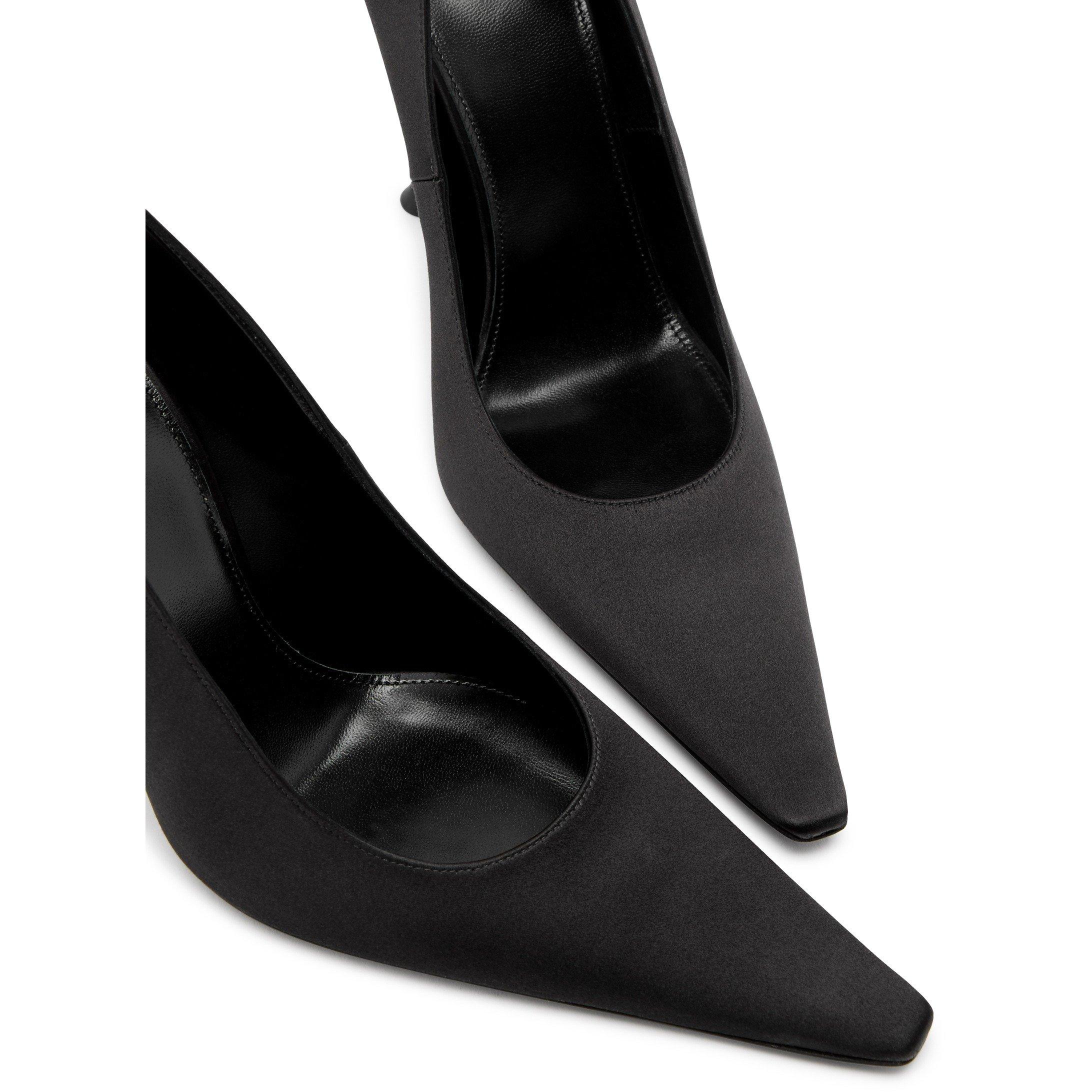 BLACK - Saint Laurent - DOVILLE 110 PUMP YSL ANKLET - 4