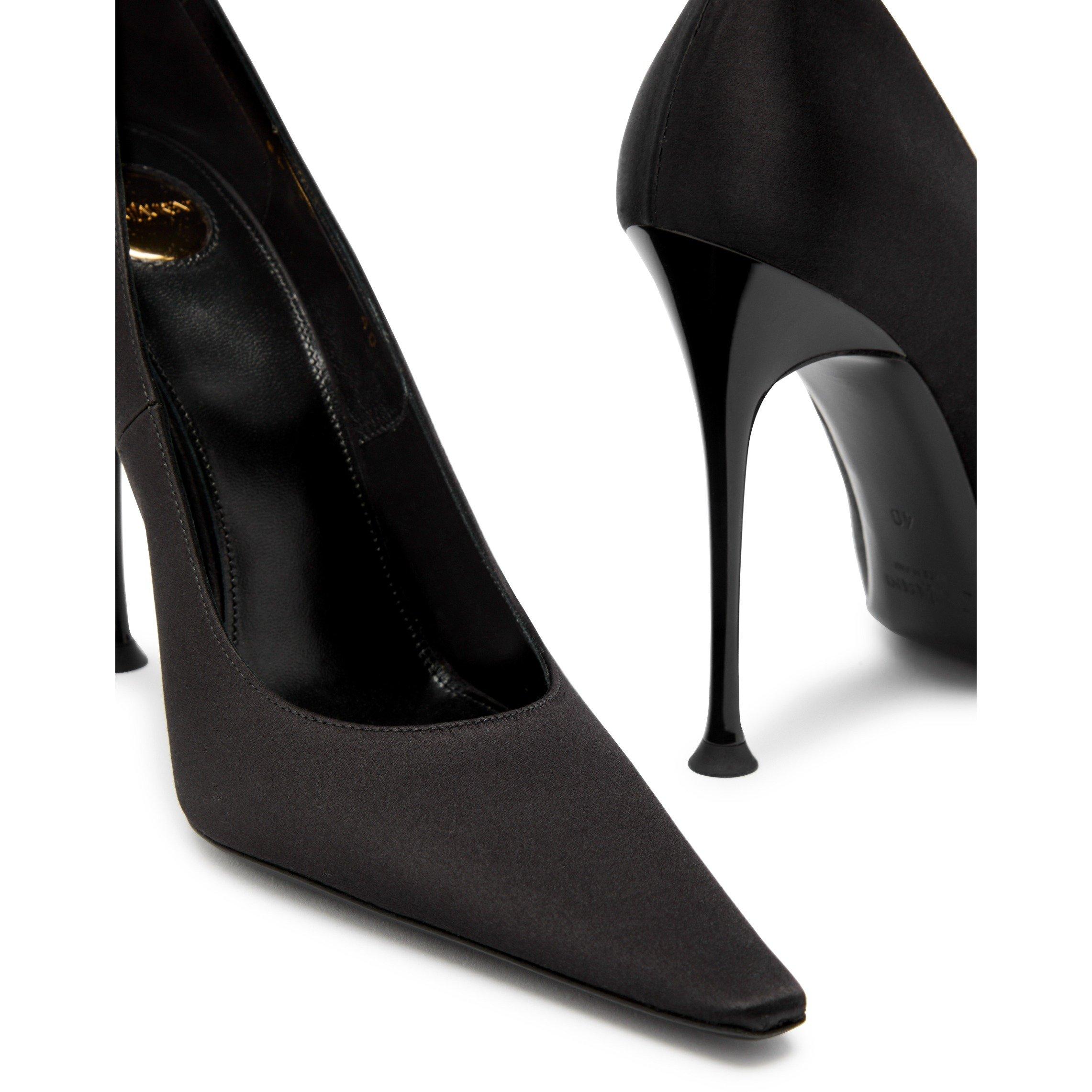 BLACK - Saint Laurent - DOVILLE 110 PUMP YSL ANKLET - 5