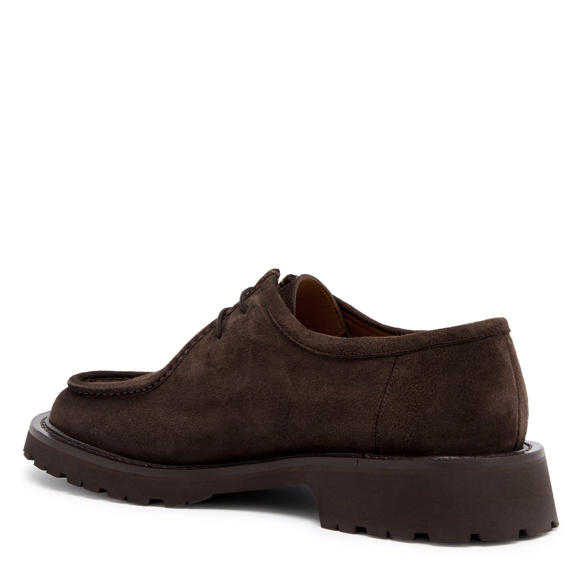 BROWN - Legres - Women's Suede Derby Shoes - 2