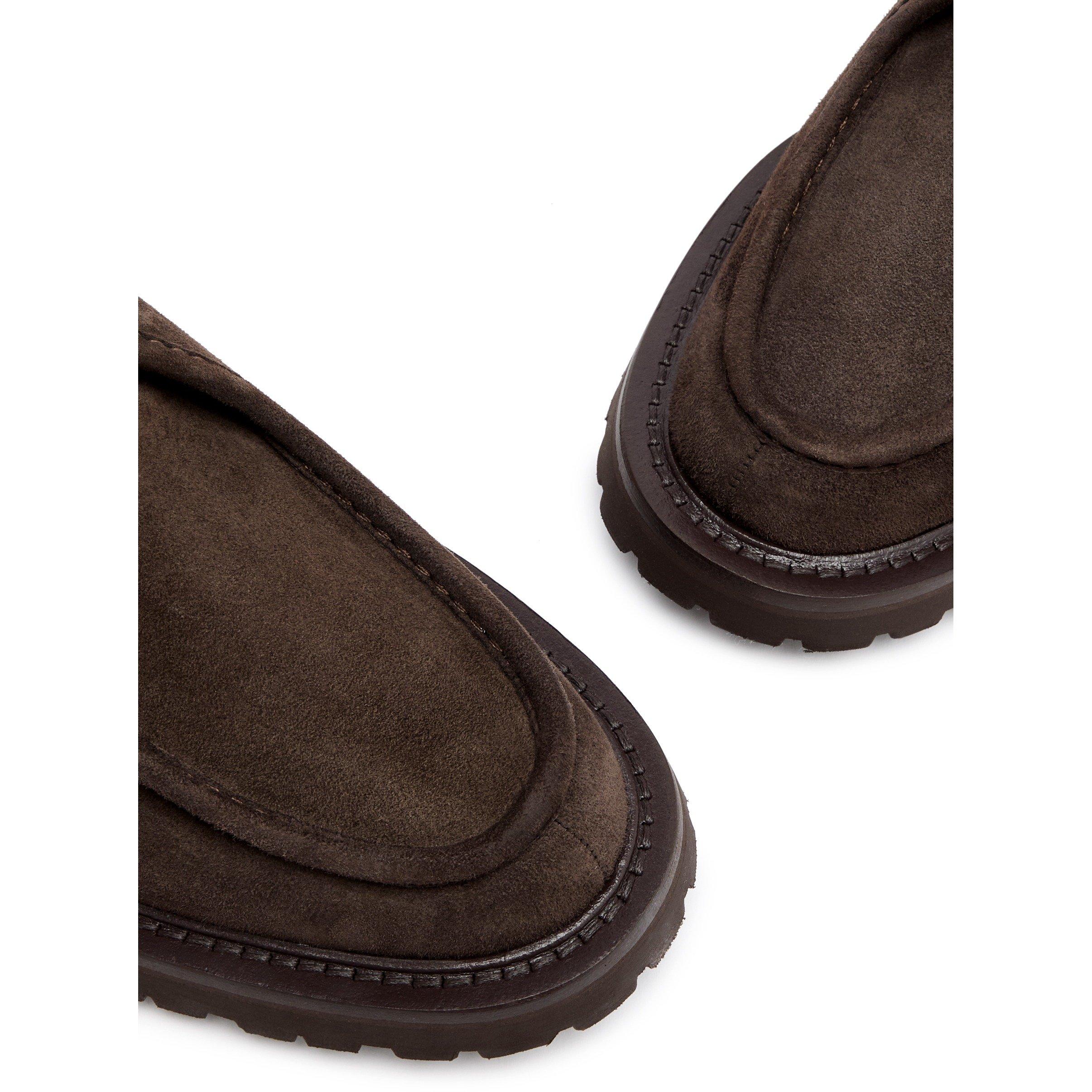 BROWN - Legres - Women's Suede Derby Shoes - 4