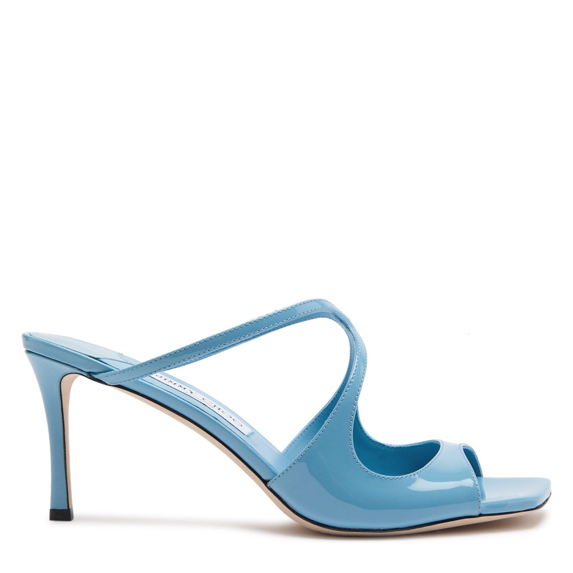 LIGHT BLUE - Jimmy Choo - ANISE PATENT 75 SANDAL