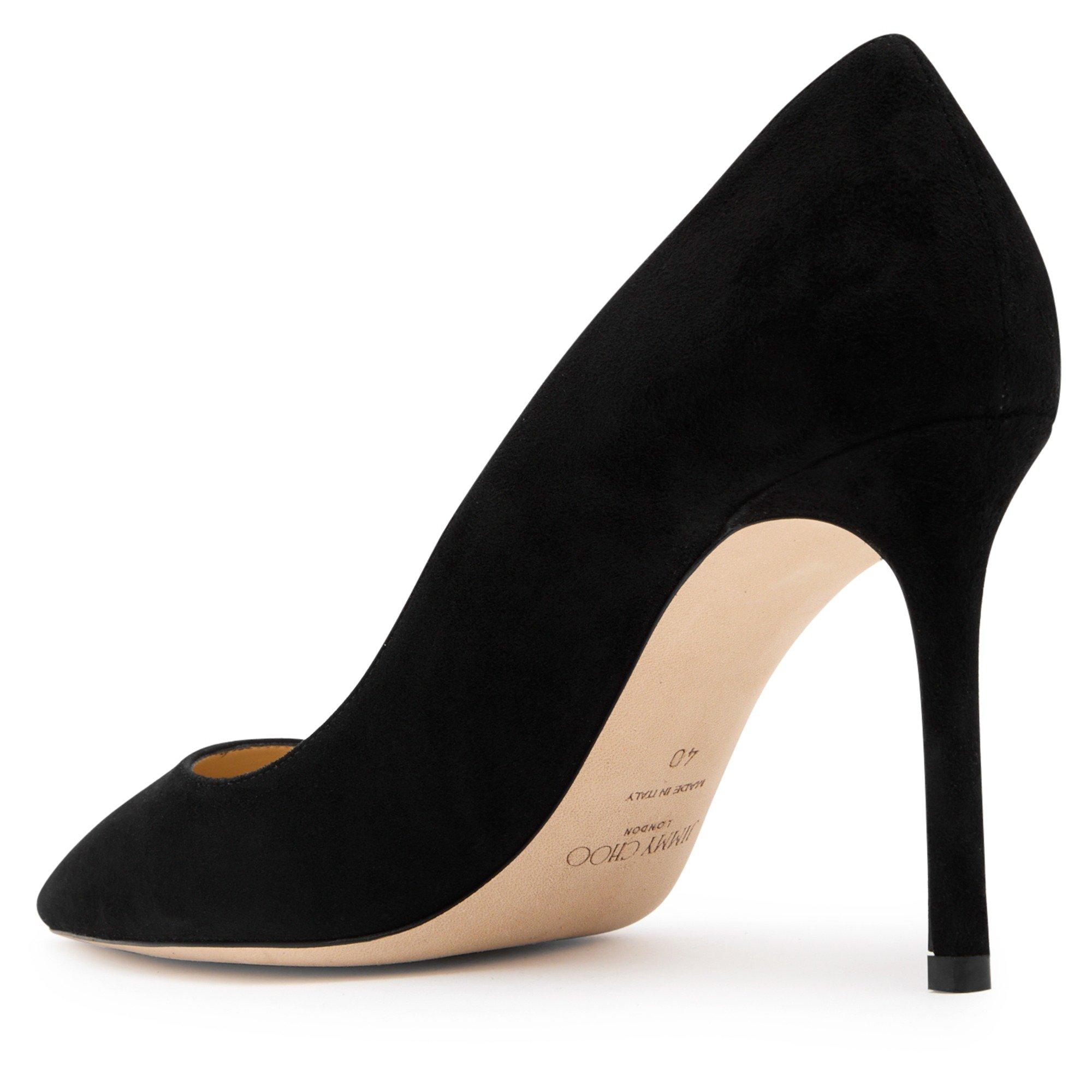 BLACK - Jimmy Choo - Women's Romy Suede Stiletto Heels - 2