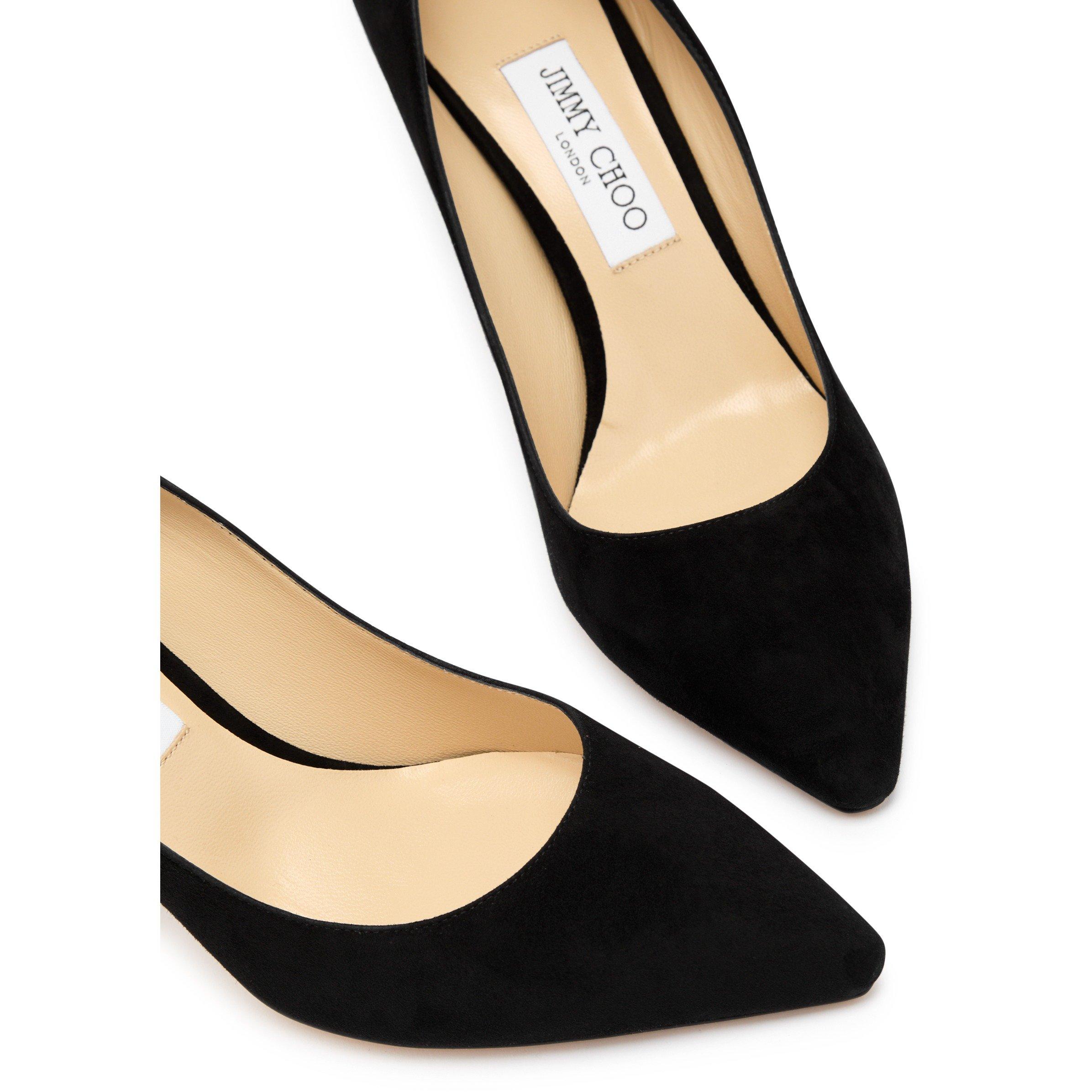 BLACK - Jimmy Choo - Women's Romy Suede Stiletto Heels - 4