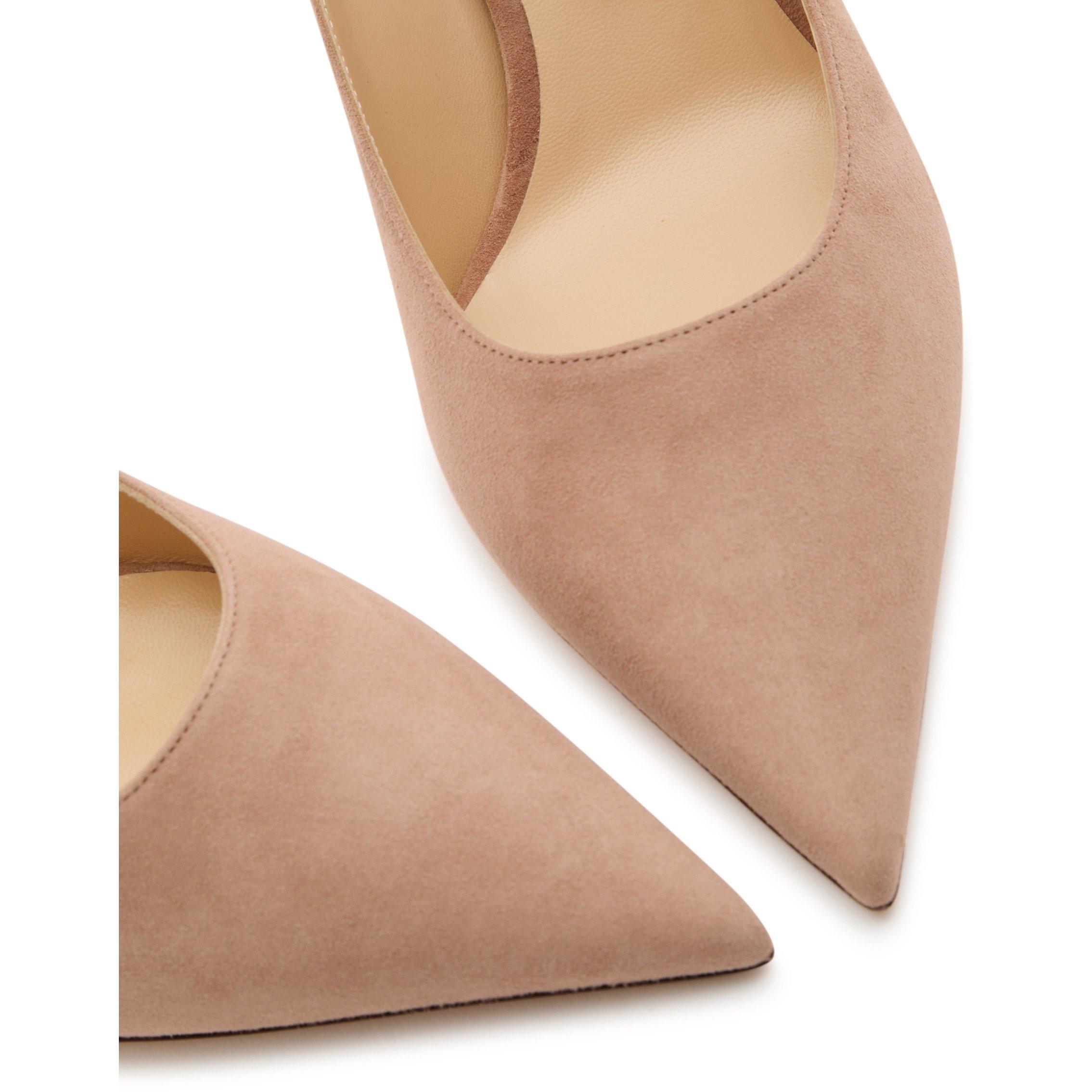 NUDE - Jimmy Choo - Women's Love Suede 65mm Court Shoes - 4