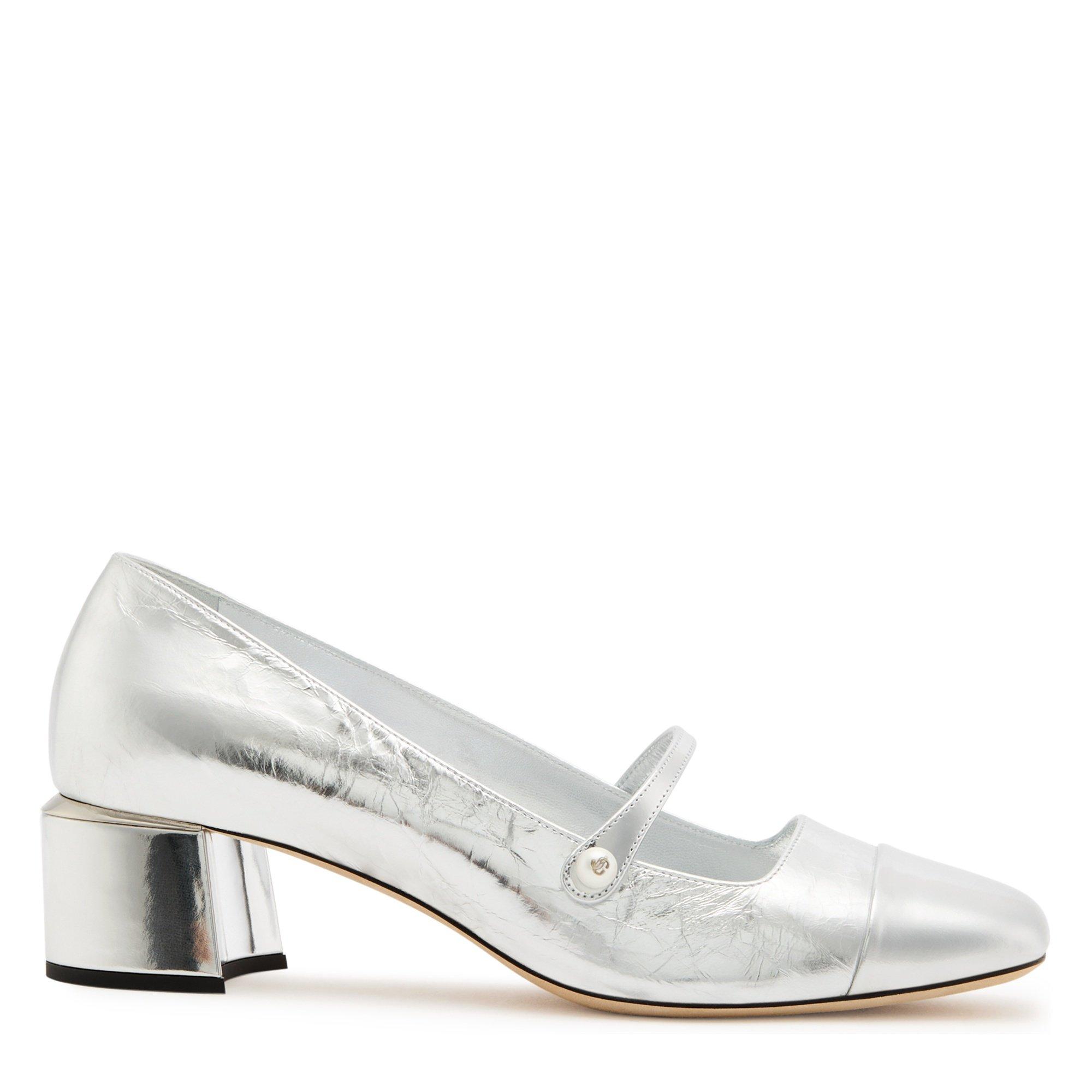 SILVER - Jimmy Choo - ELISA METALLIC MARYJANE 45